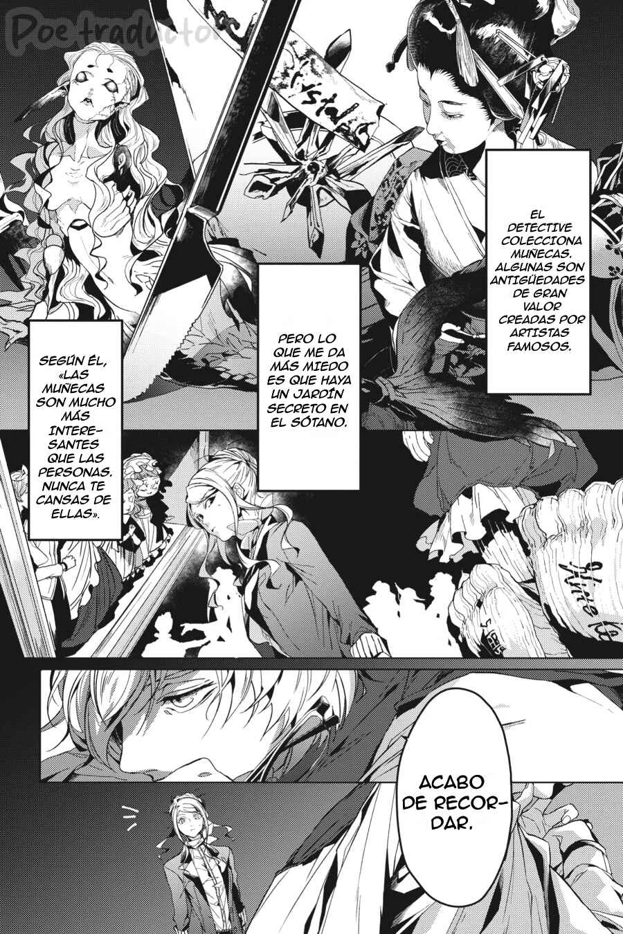 Bungo Stray Dogs Gaiden - Ayatsuji Yukito VS. Kyougoku Natsuhiko Capítulo 2: "Frente a la base secreta de la división especial (Mañana/soleado)" - Page 31