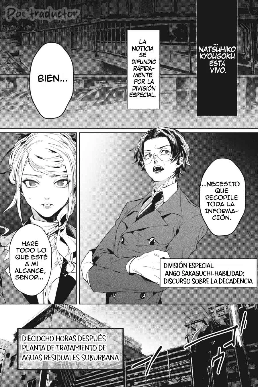 Bungo Stray Dogs Gaiden - Ayatsuji Yukito VS. Kyougoku Natsuhiko Capítulo 3.2: "Pantano (Tarde/Nublado) Pt2" - Page 3