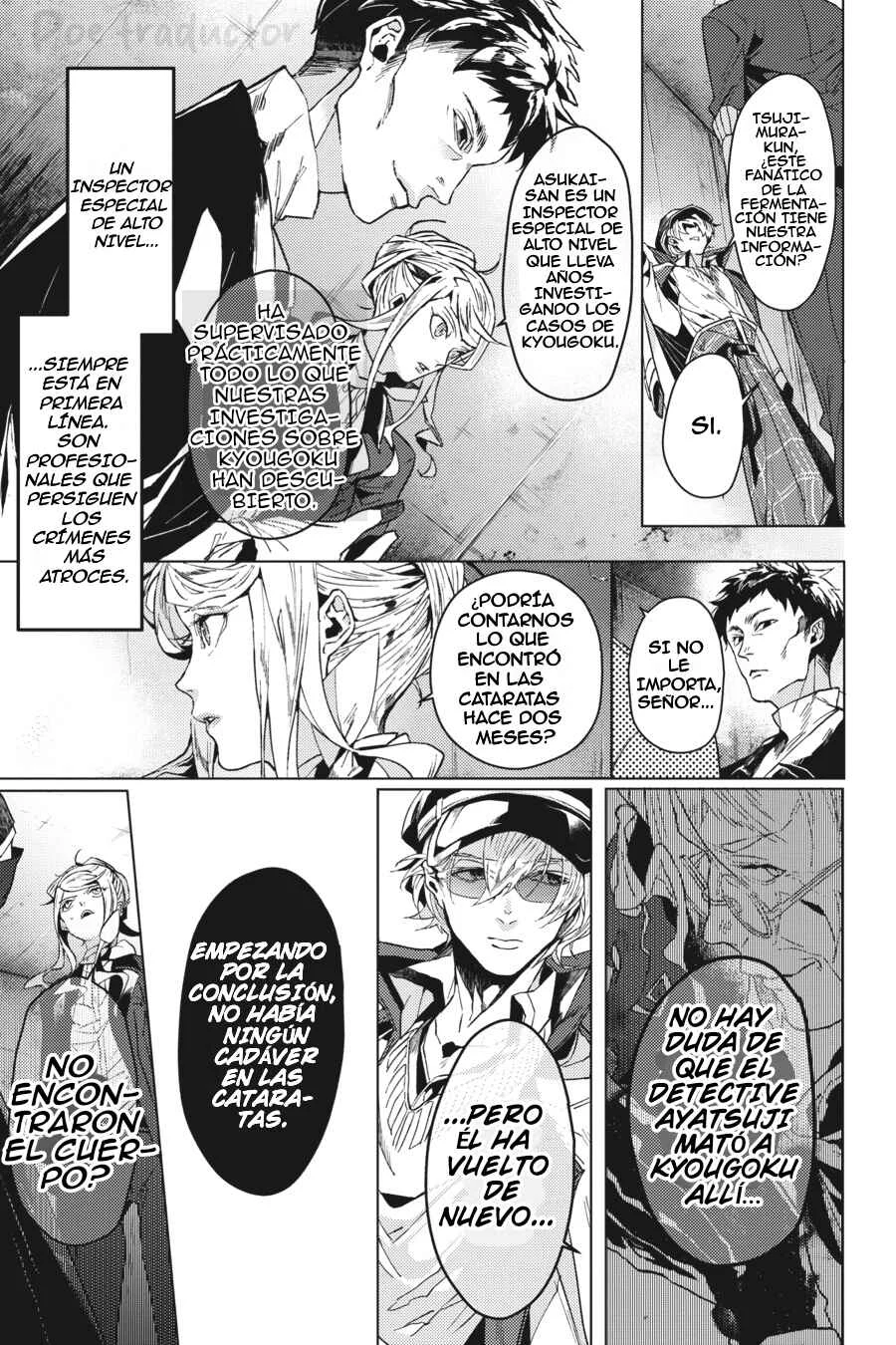 Bungo Stray Dogs Gaiden - Ayatsuji Yukito VS. Kyougoku Natsuhiko Capítulo 3.2: "Pantano (Tarde/Nublado) Pt2" - Page 11