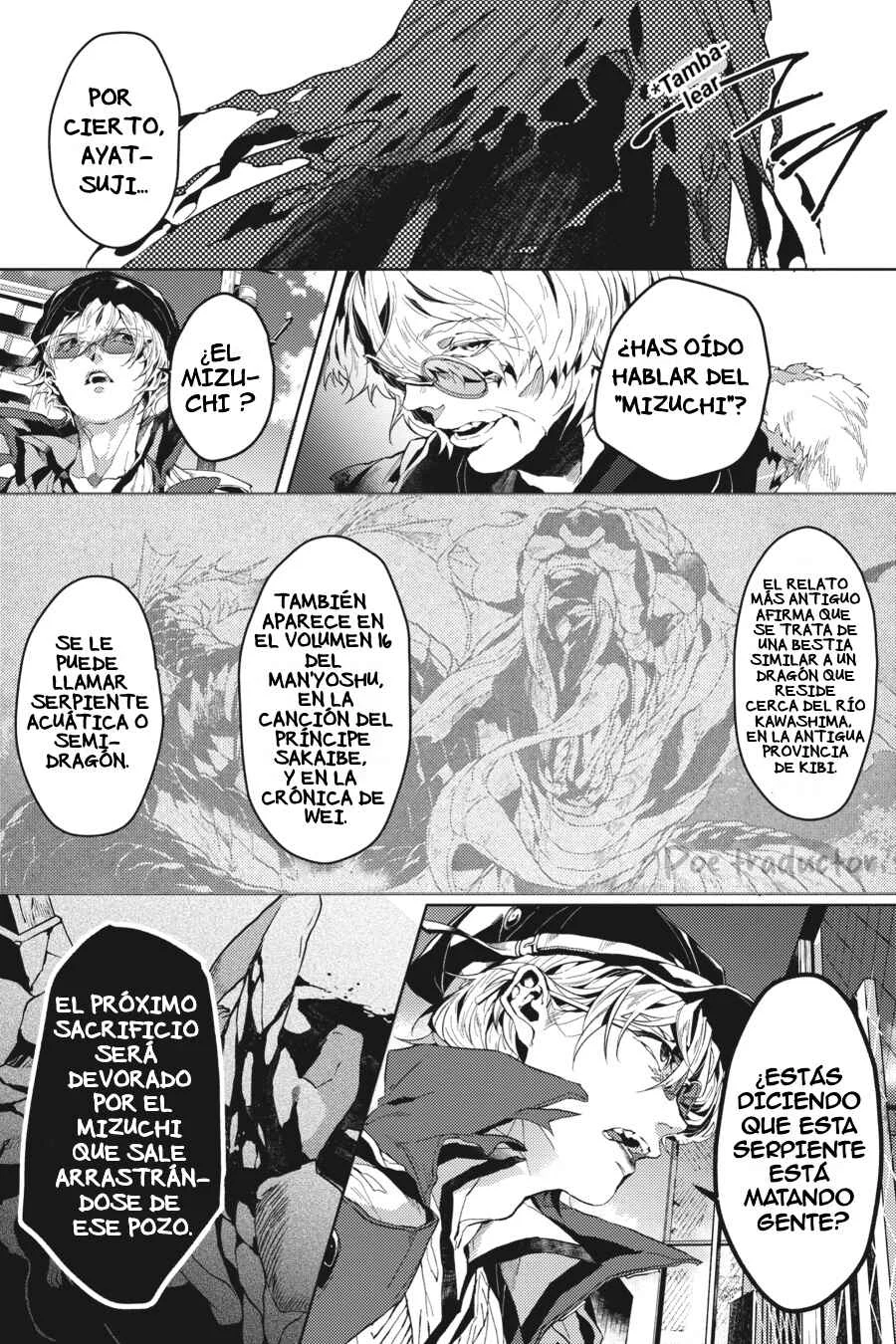 Bungo Stray Dogs Gaiden - Ayatsuji Yukito VS. Kyougoku Natsuhiko Capítulo 3: "Pantano (Tarde/Nublado)" - Page 24
