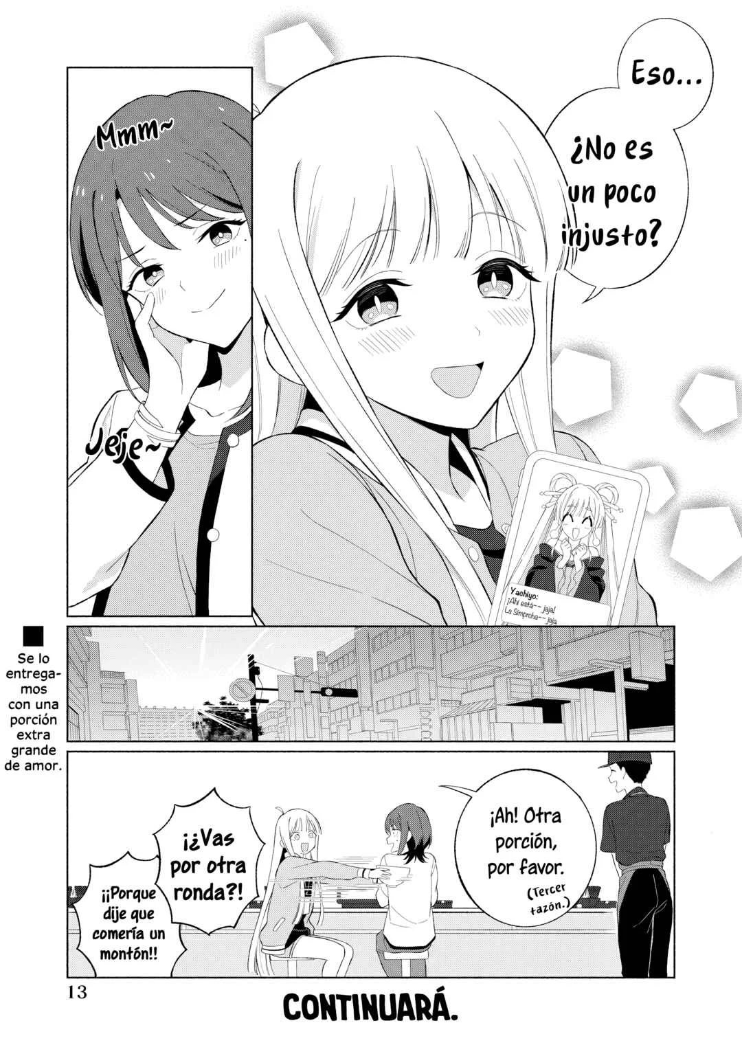Chou Kaguya Meshi! Capítulo 1: ¡Una porción grande con extra caldo y huevo al amanecer! - Page 13