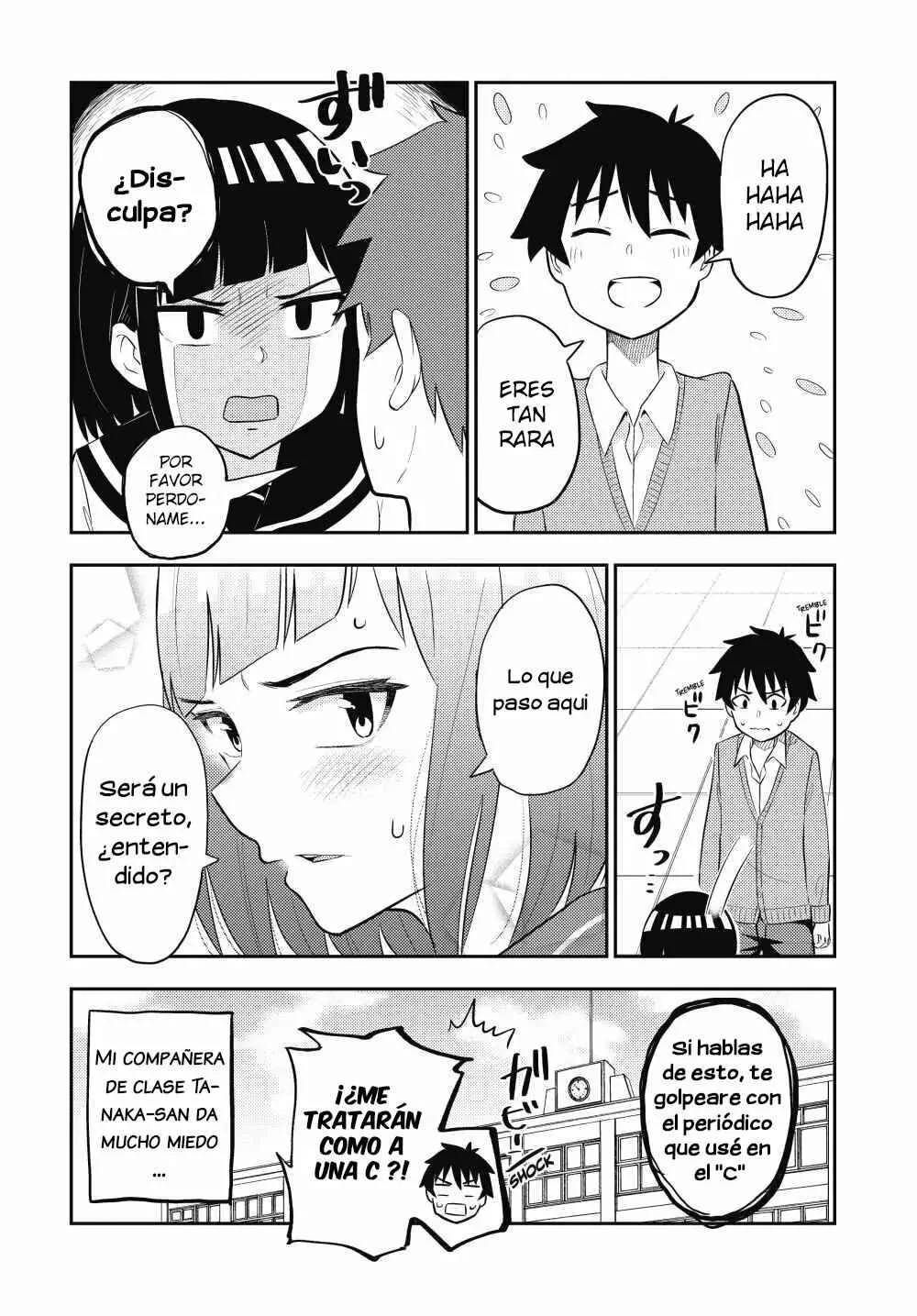 Classmate no Tanaka-san wa Sugoku Kowai Capítulo 5 - Page 9