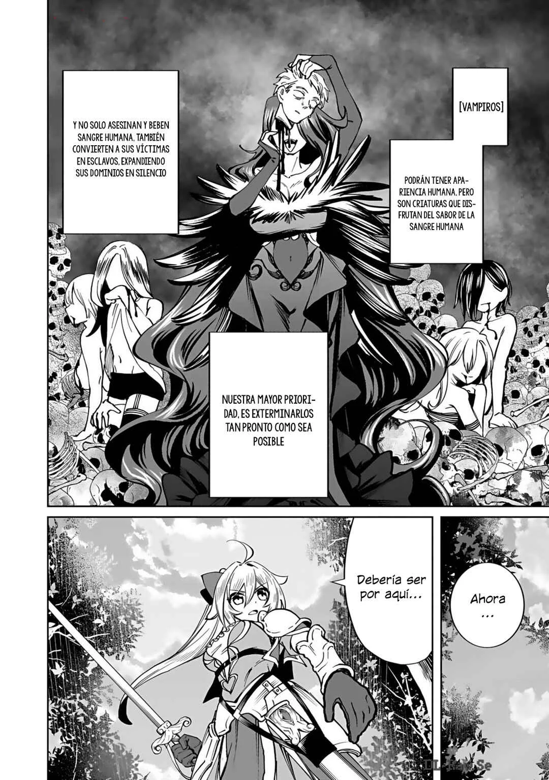"Eiyuu" ni Akogareta Shoujo wa Kyuuketsuki ni Ochitemo "Eiyuu" wo Mezasu Capítulo 1: El voto y el comienzo - Page 8