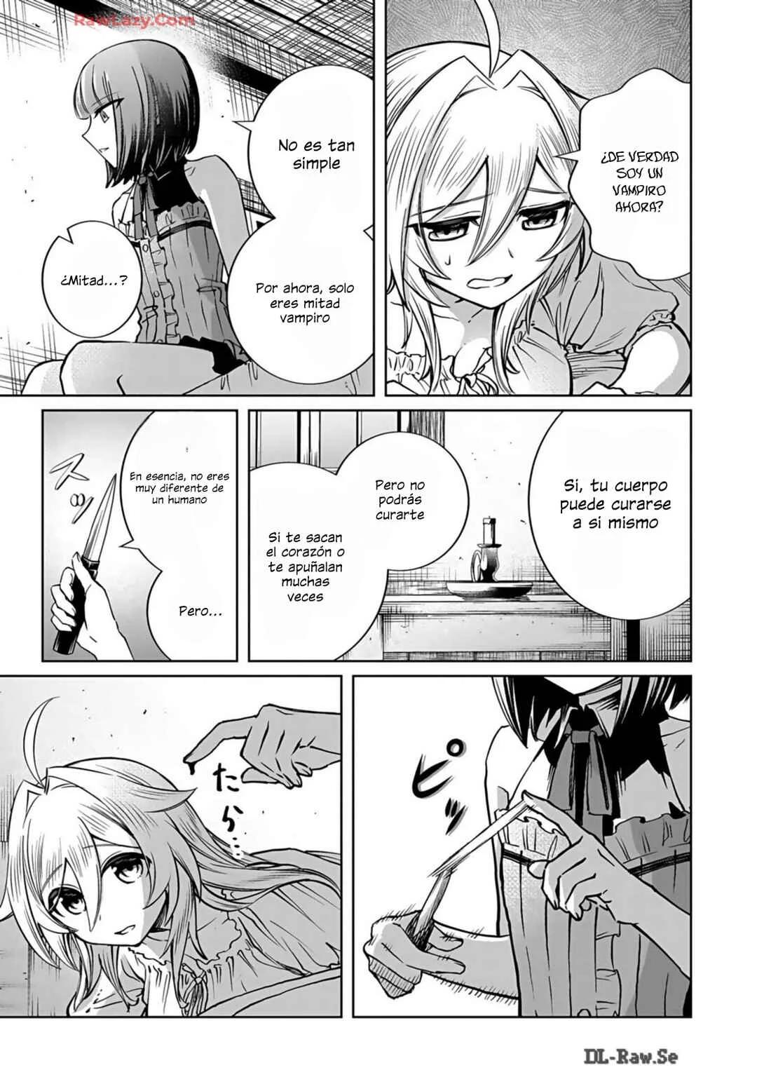 "Eiyuu" ni Akogareta Shoujo wa Kyuuketsuki ni Ochitemo "Eiyuu" wo Mezasu Capítulo 4: Placer y Decisión  - Page 8