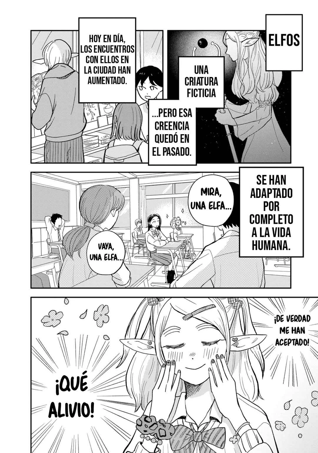 Elf no Mon-chan Kokosei!! Capítulo 1: ¡Invasión! ¡Mon-chan la elfa! - Page 4