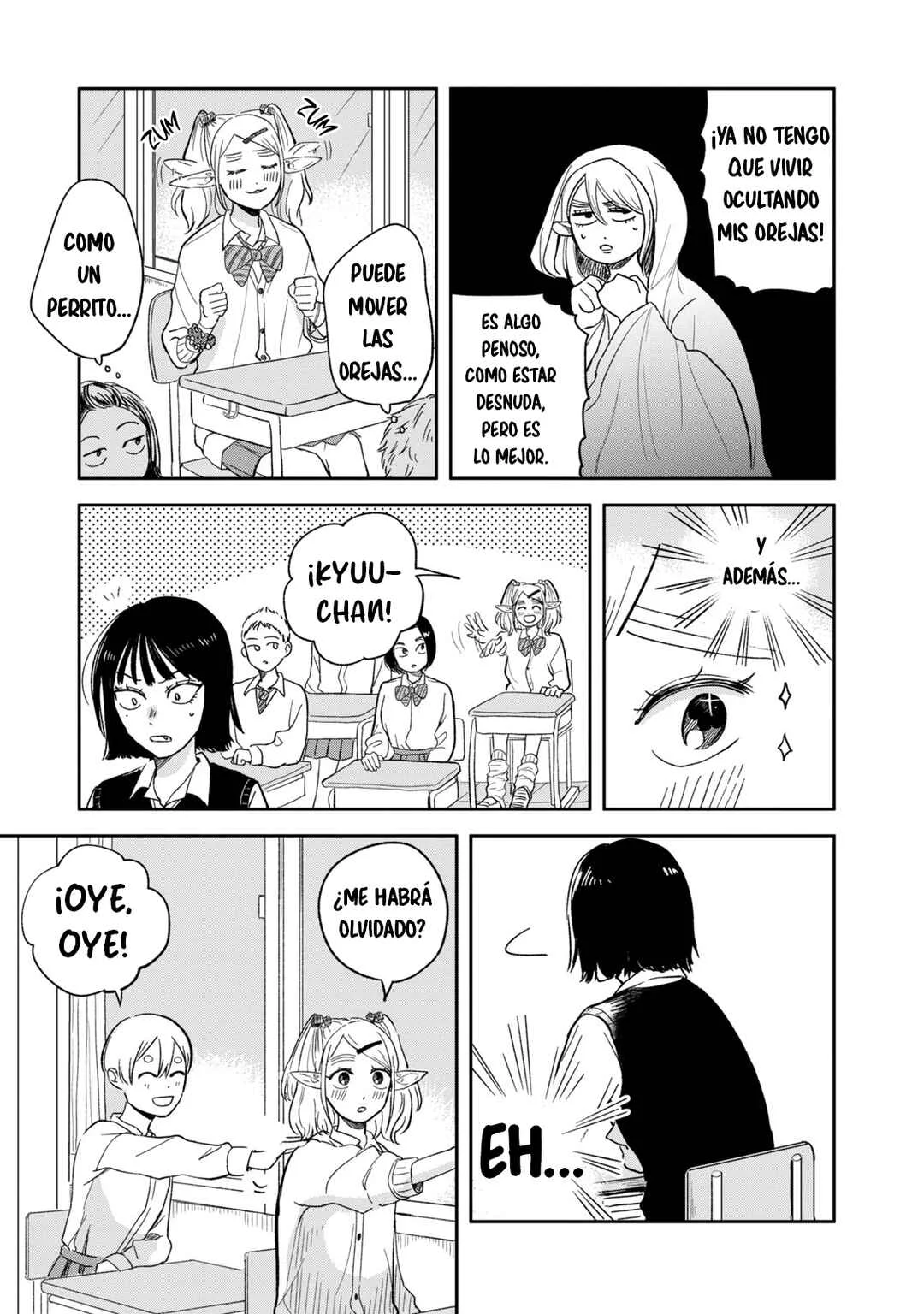 Elf no Mon-chan Kokosei!! Capítulo 1: ¡Invasión! ¡Mon-chan la elfa! - Page 5
