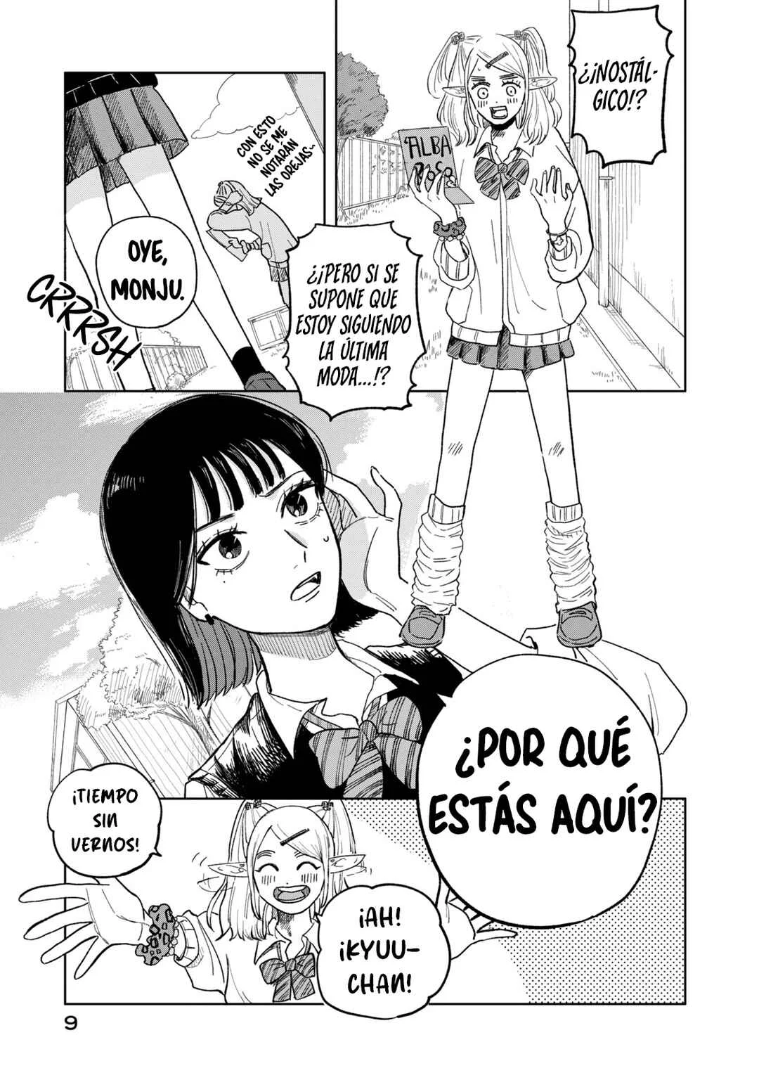 Elf no Mon-chan Kokosei!! Capítulo 1: ¡Invasión! ¡Mon-chan la elfa! - Page 7