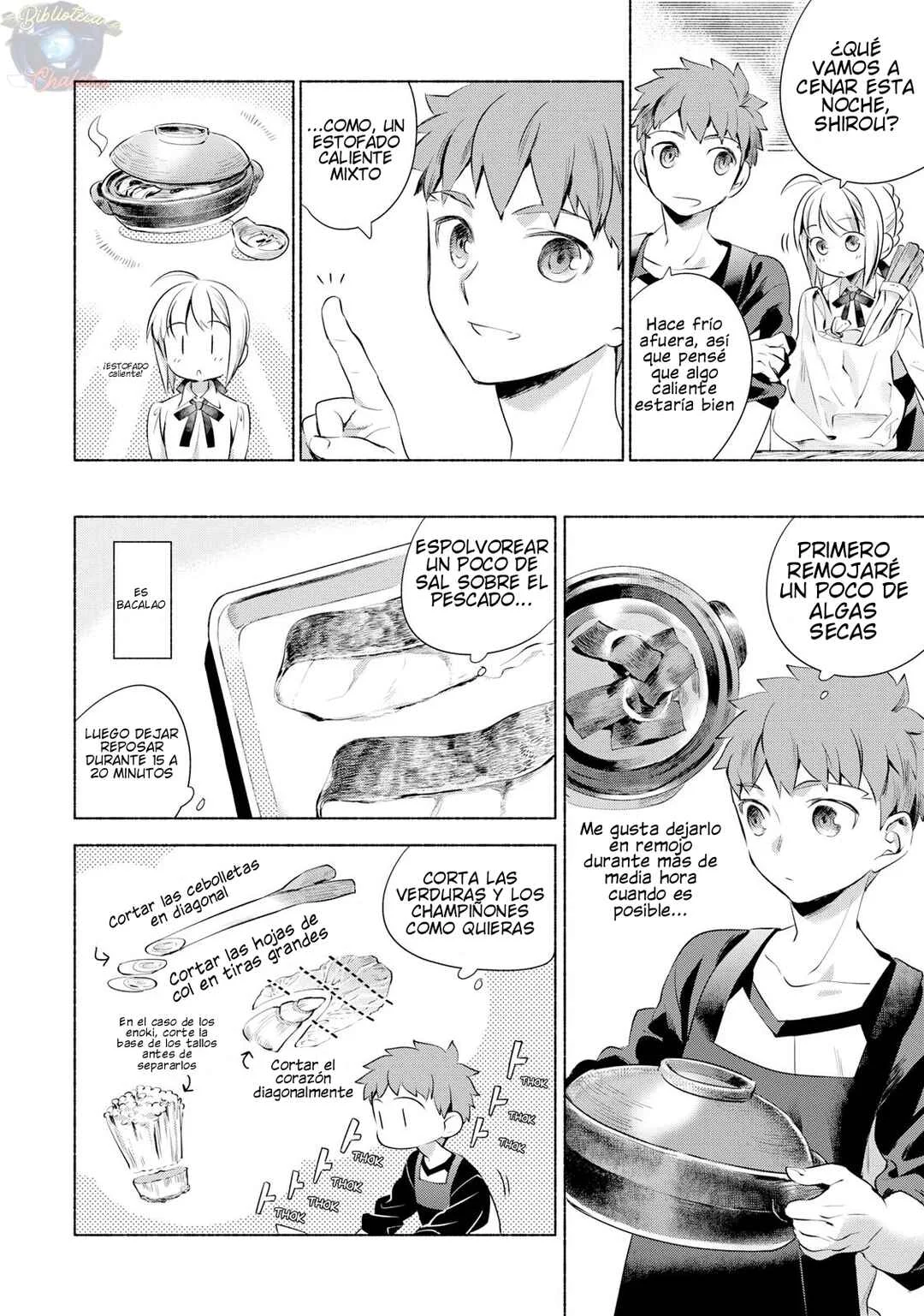 Emiya-san Chi no Kyou no Gohan Capítulo 1: Estofado caliente mixto  - Page 8