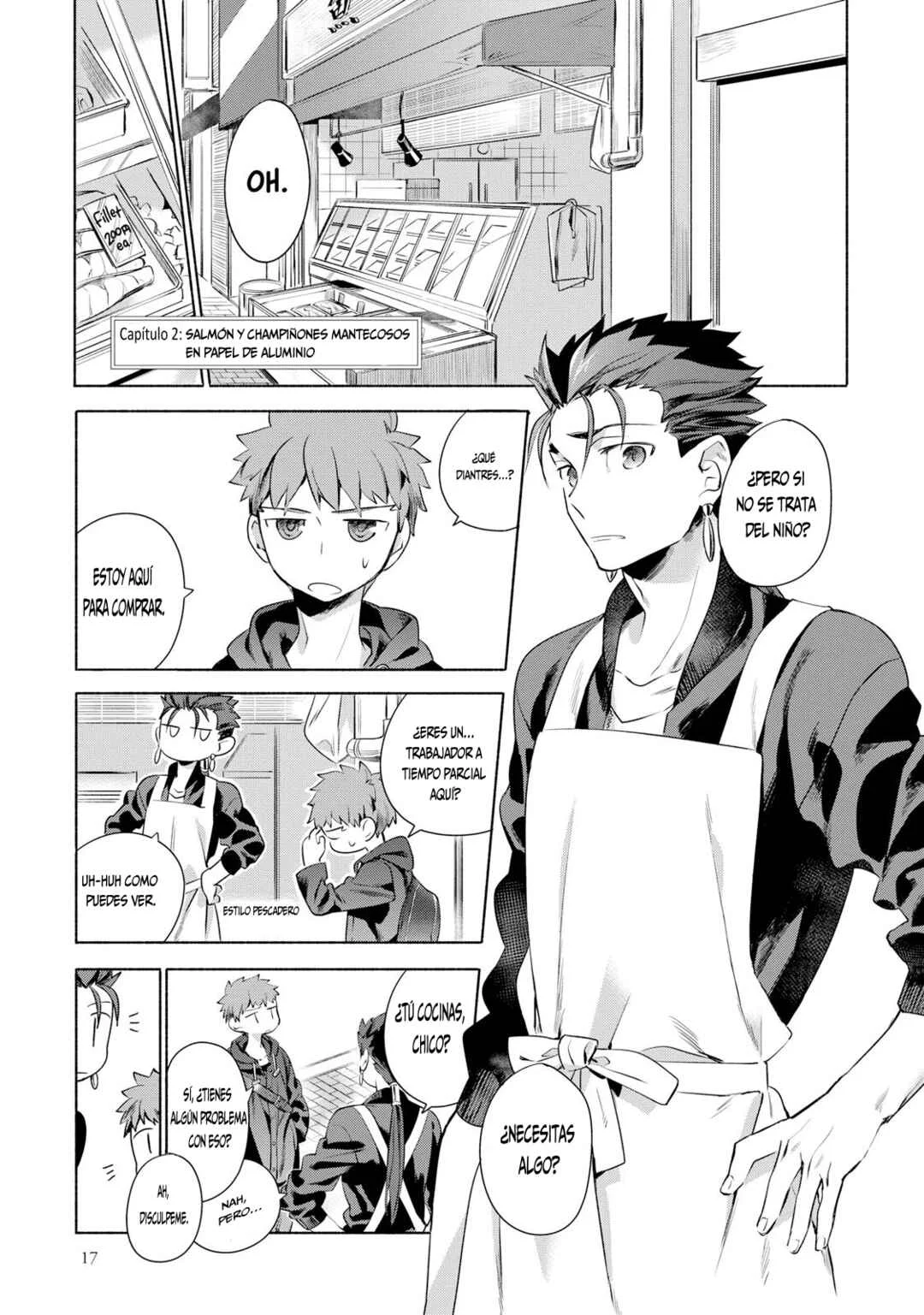 Emiya-san Chi no Kyou no Gohan Capítulo 2: Salmón y champiñones mantecosos en papel de aluminio - Page 2
