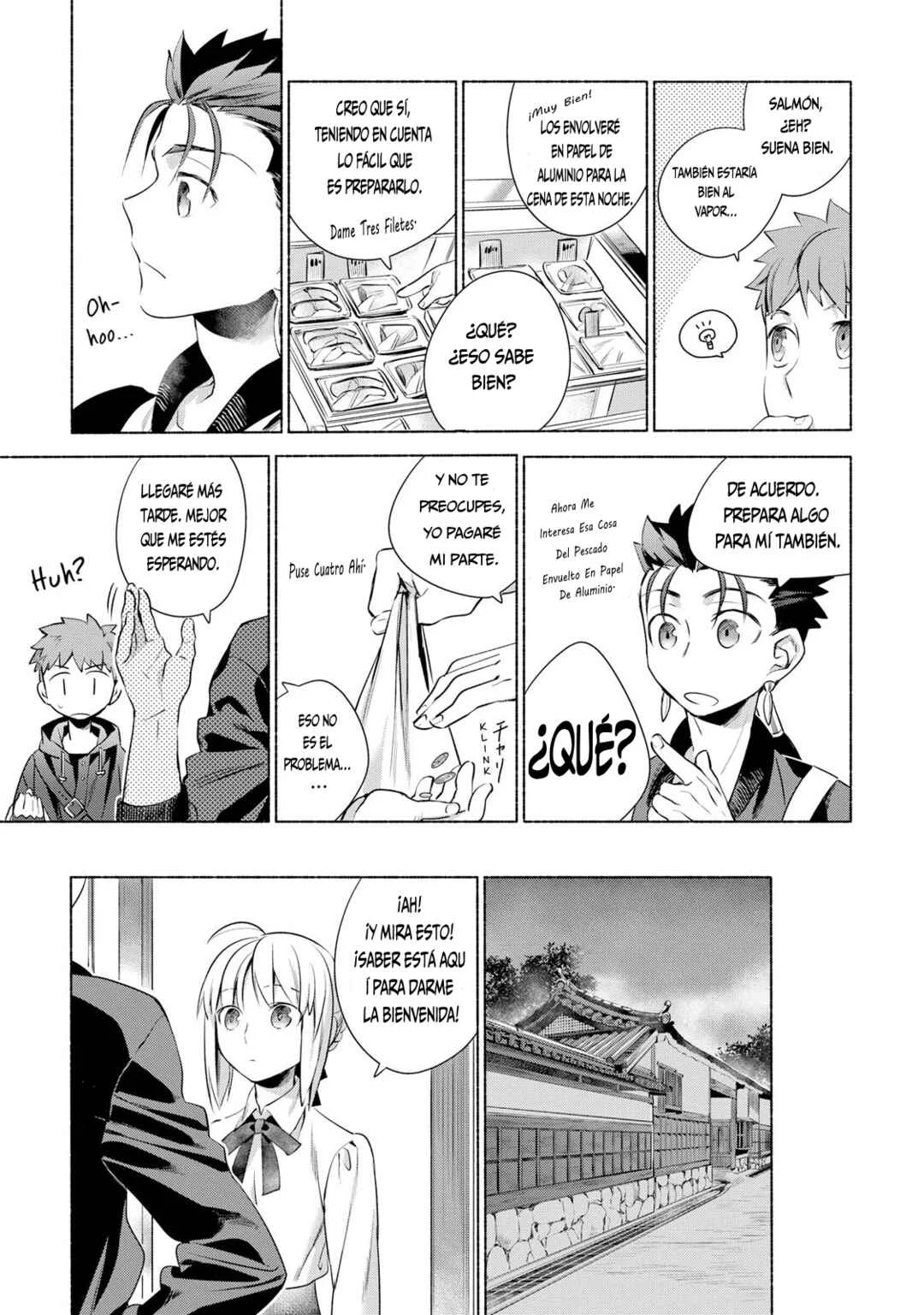 Emiya-san Chi no Kyou no Gohan Capítulo 2: Salmón y champiñones mantecosos en papel de aluminio - Page 4