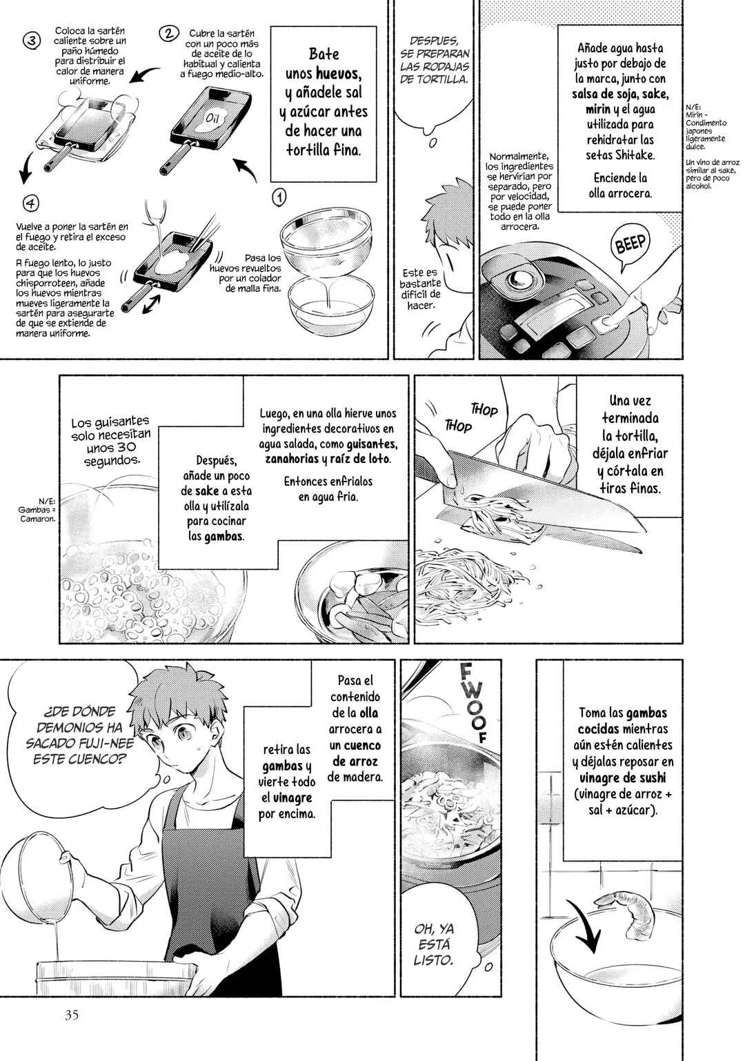 Emiya-san Chi no Kyou no Gohan Capítulo 3: Sushi Primaveral - Page 8