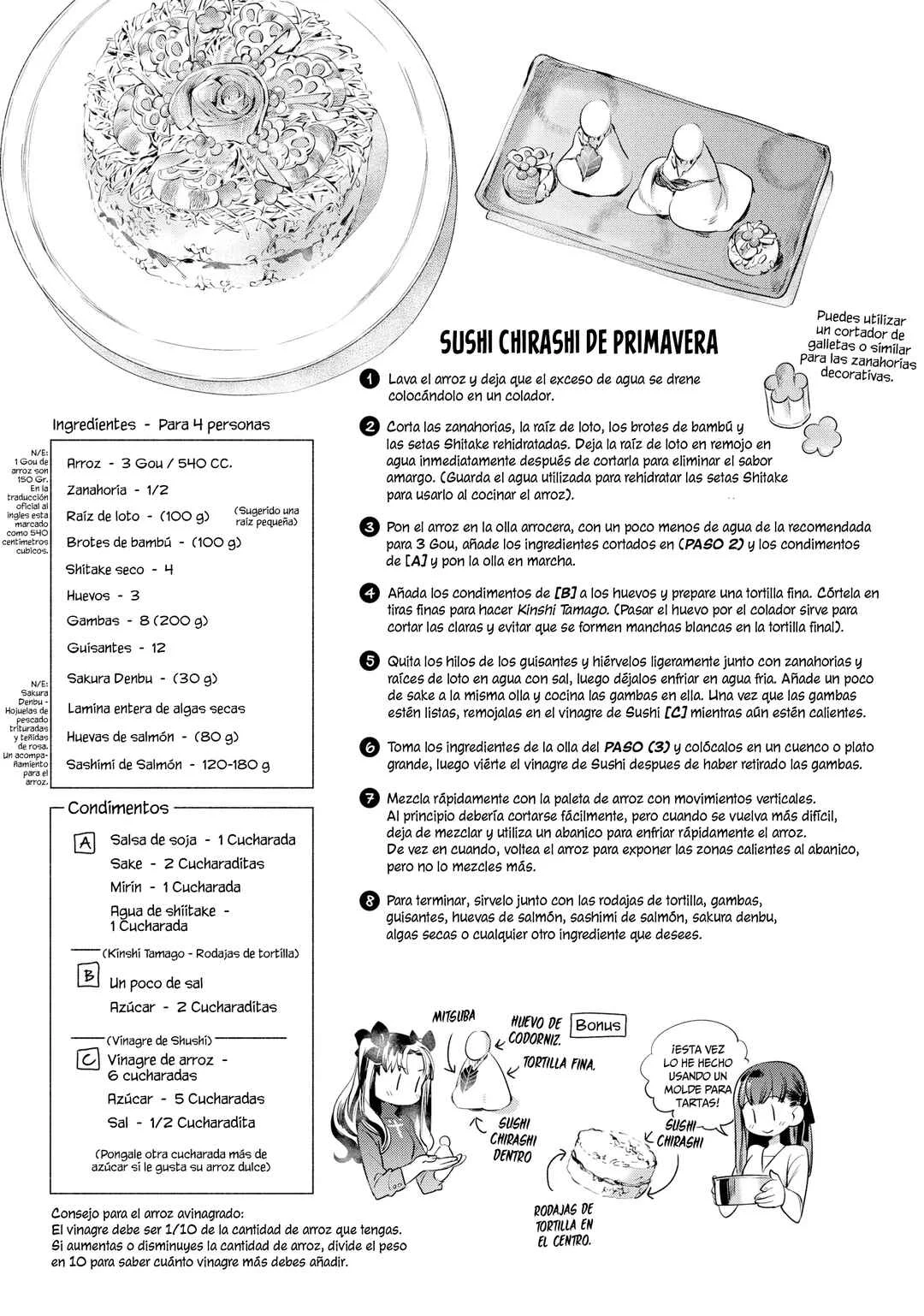 Emiya-san Chi no Kyou no Gohan Capítulo 3: Sushi Primaveral - Page 14
