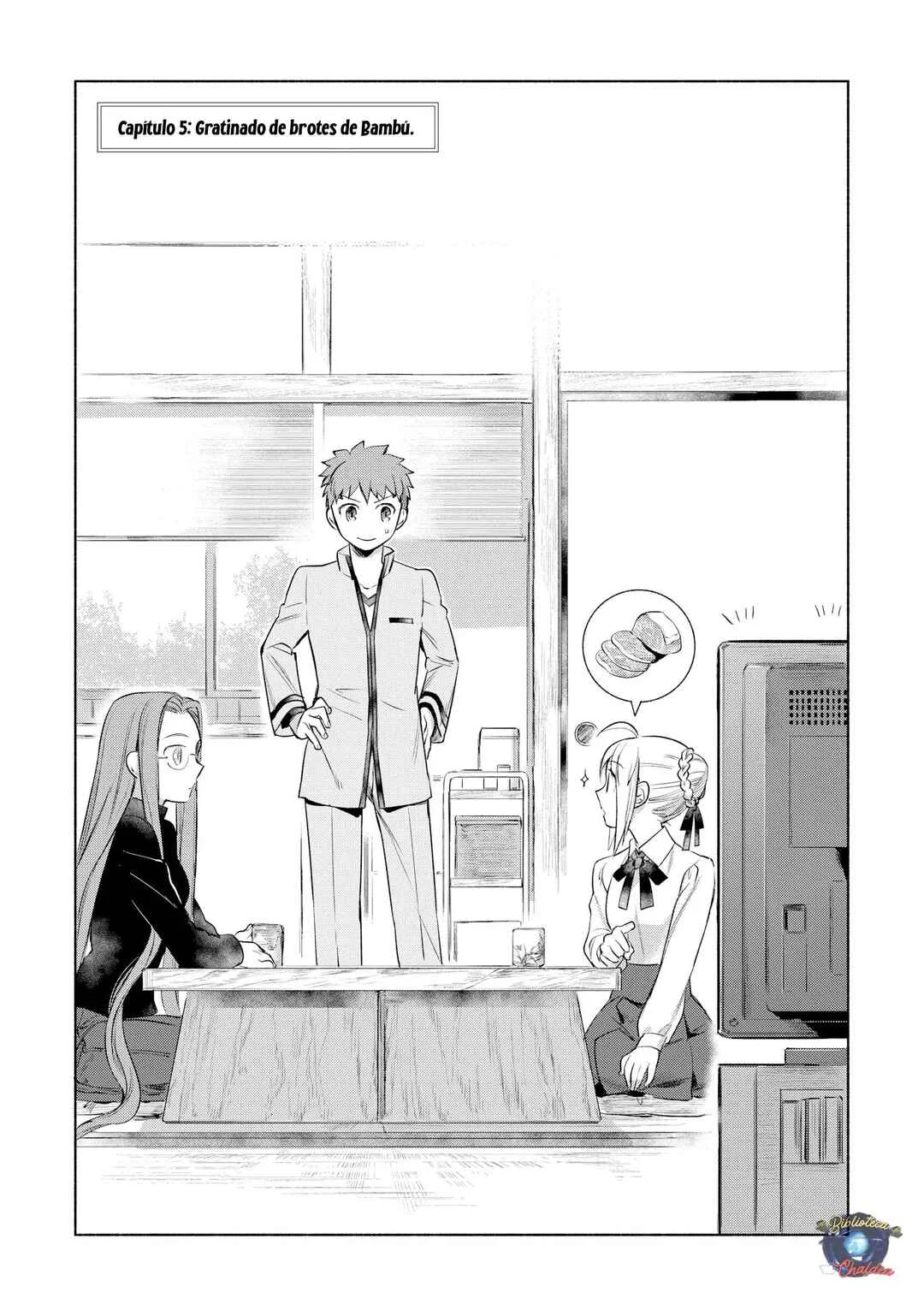 Emiya-san Chi no Kyou no Gohan Capítulo 5: Gratinado de brotes de bambú  - Page 3