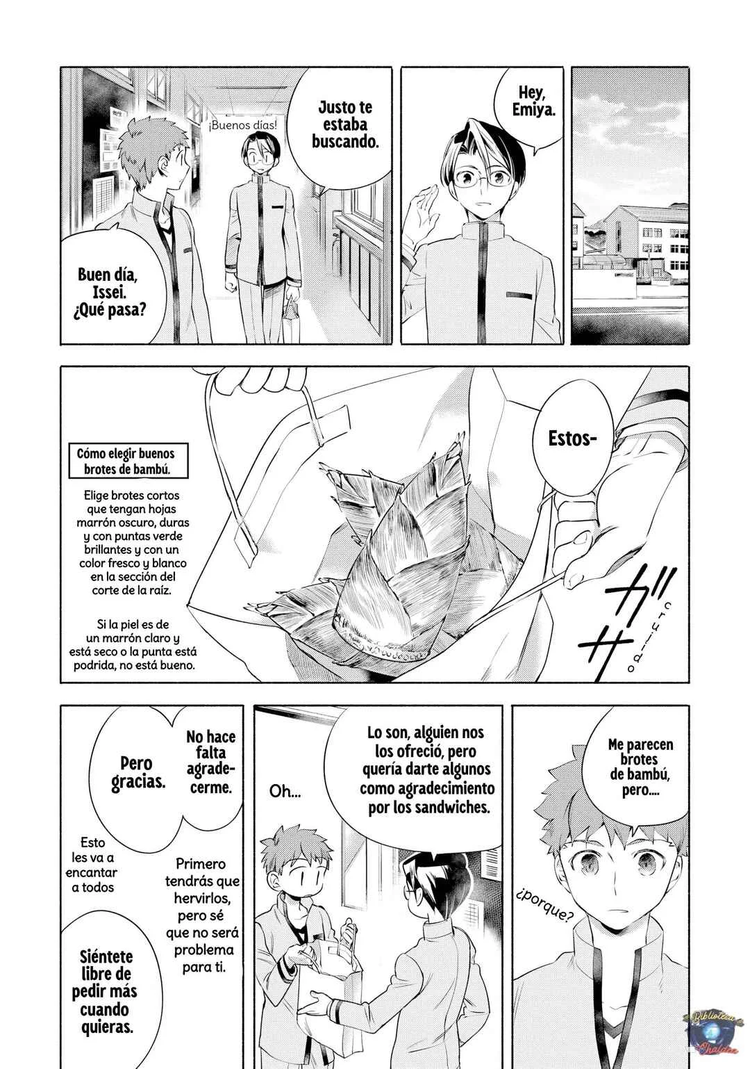 Emiya-san Chi no Kyou no Gohan Capítulo 5: Gratinado de brotes de bambú  - Page 4
