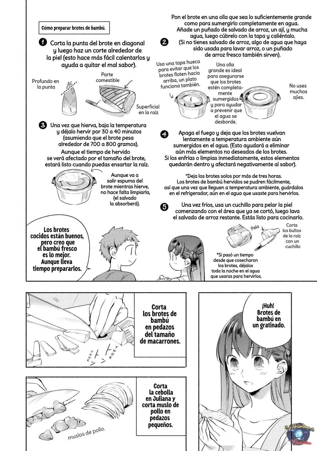 Emiya-san Chi no Kyou no Gohan Capítulo 5: Gratinado de brotes de bambú  - Page 6