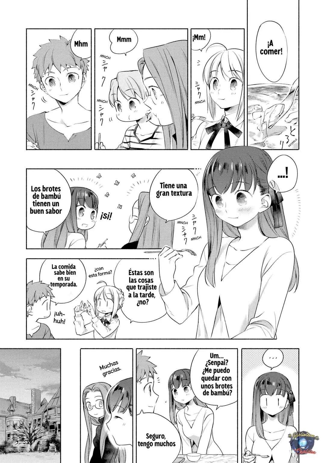 Emiya-san Chi no Kyou no Gohan Capítulo 5: Gratinado de brotes de bambú  - Page 9