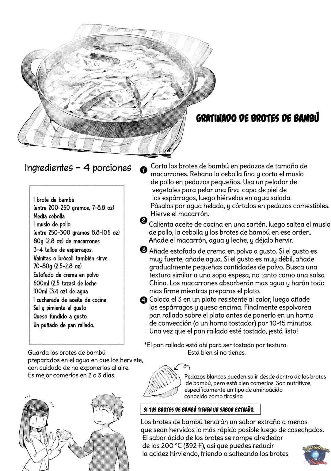 Emiya-san Chi no Kyou no Gohan Capítulo 5: Gratinado de brotes de bambú  - Page 11