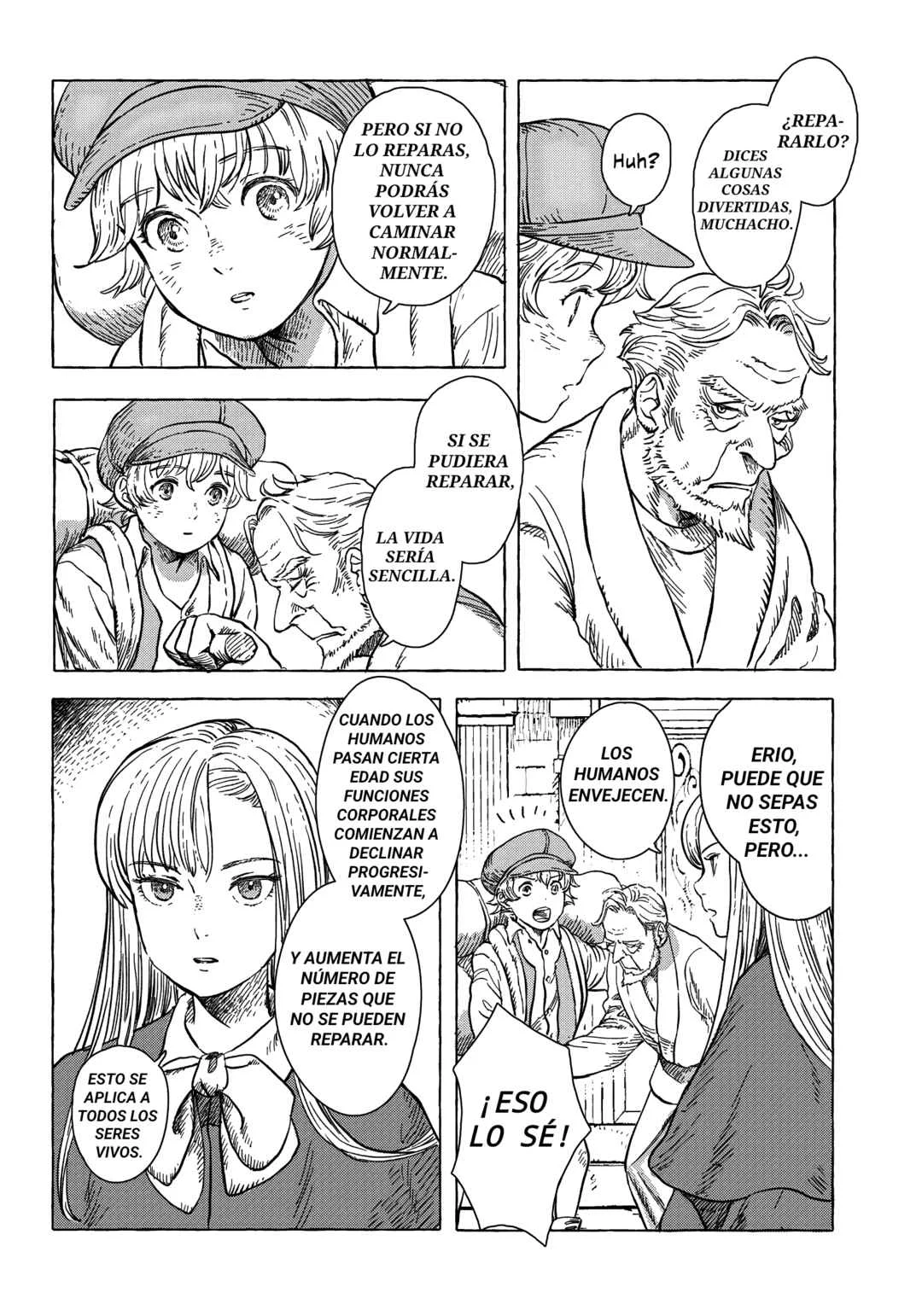 Erio to Denki Ningyou Capítulo 2: Ciudad de vapor y engranajes - Page 14