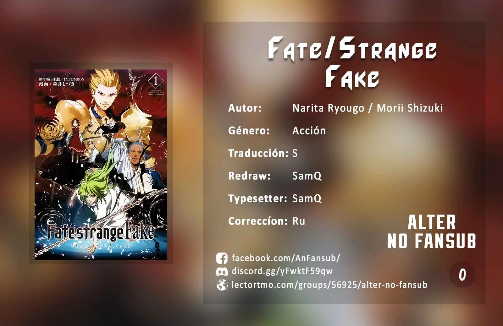 Fate/strange Fake Capítulo 0: Prólogo - Page 1