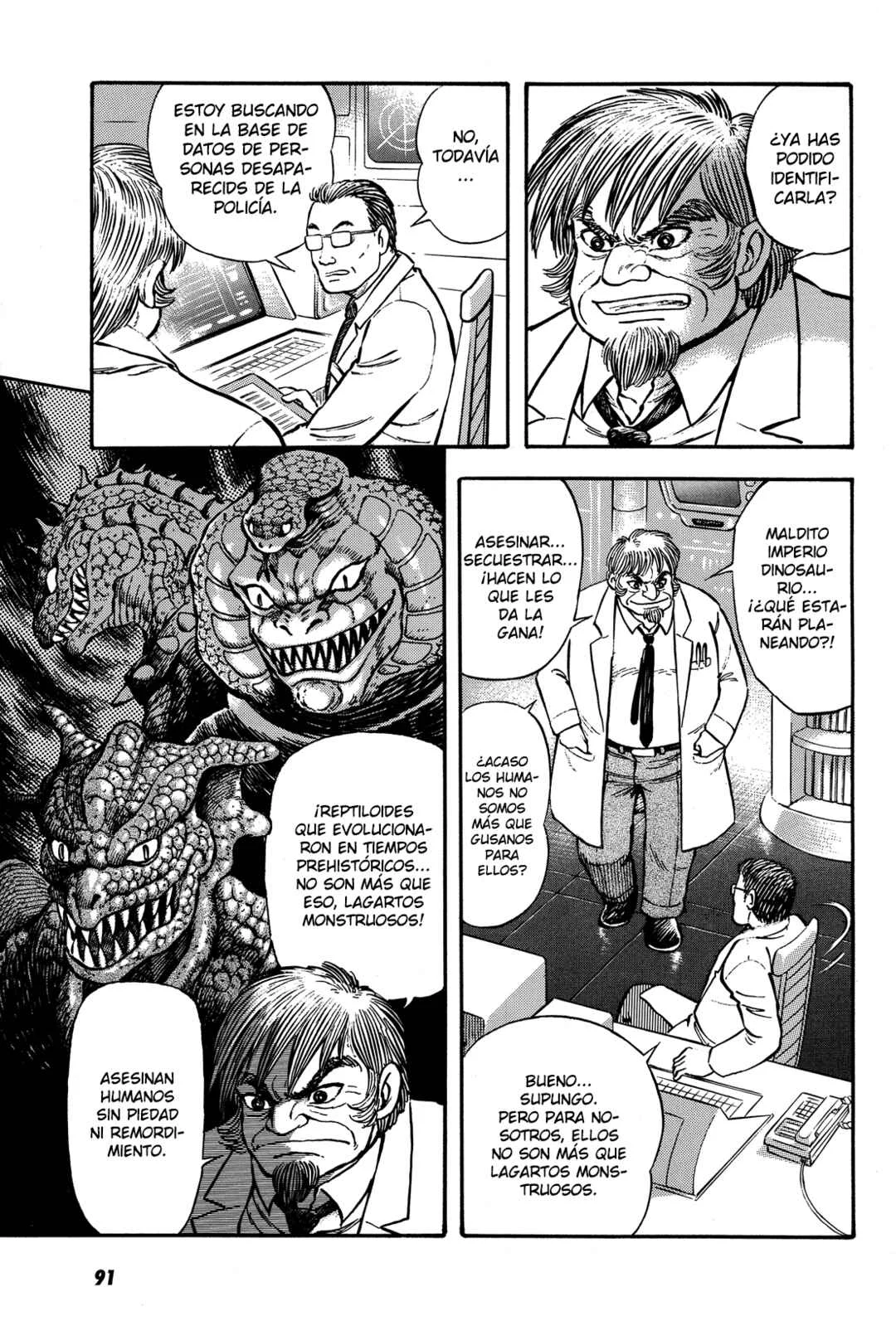 Getter Robo Anthology: Shinka no Ishi Capítulo 3: La Chica Del Emperior Dinosaurio - Page 19