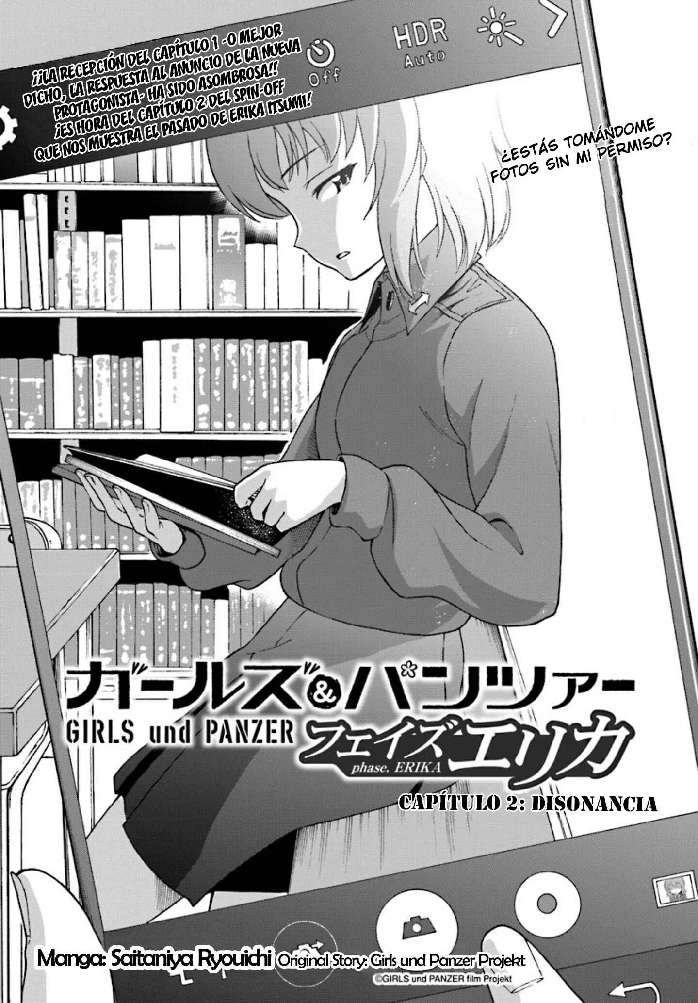GIRLS und PANZER - phase.ERIKA Capítulo 2: Disonancia - Page 1