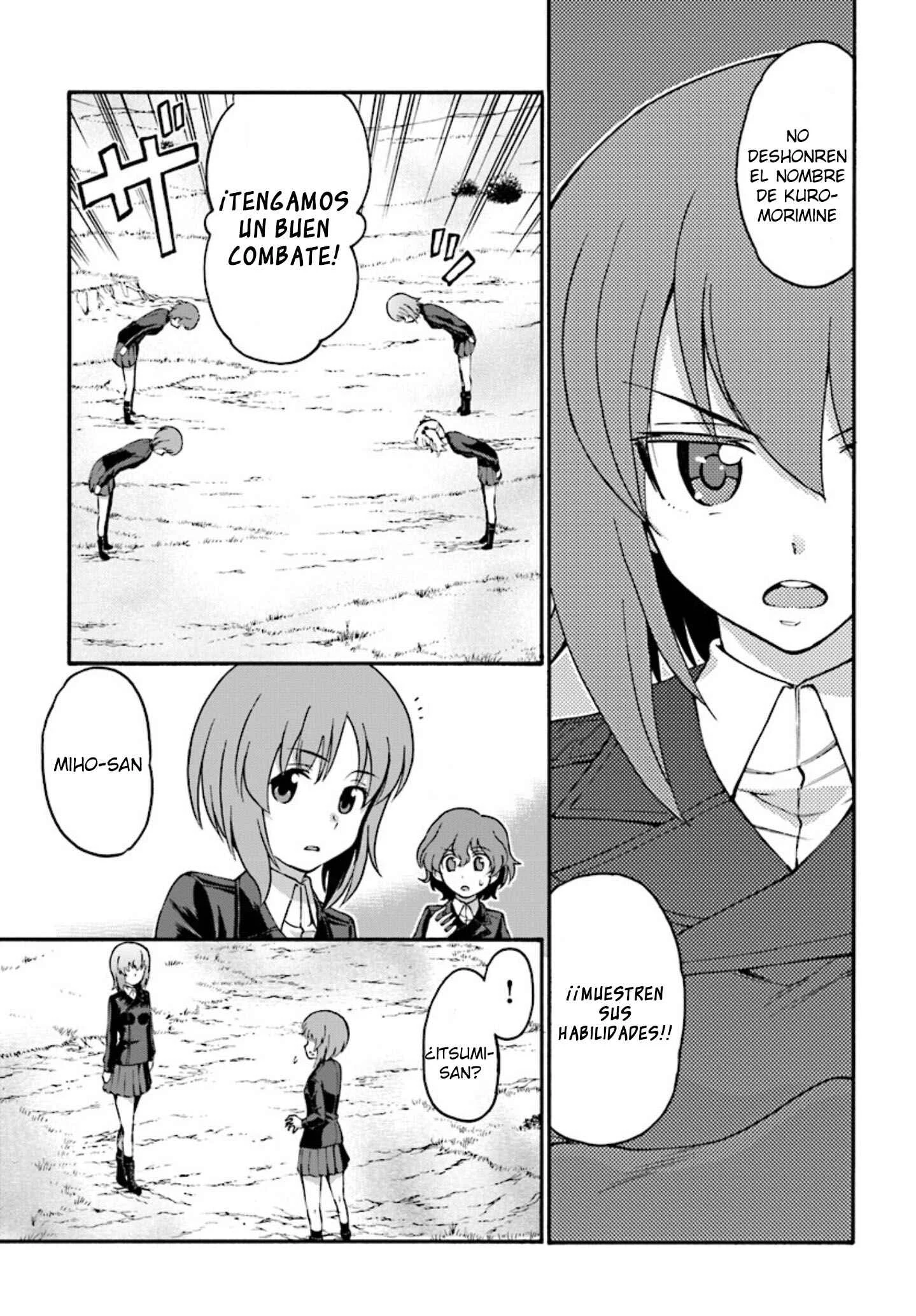 GIRLS und PANZER - phase.ERIKA Capítulo 3: La verdadera fuerza de Miho Nishizumi - Page 7
