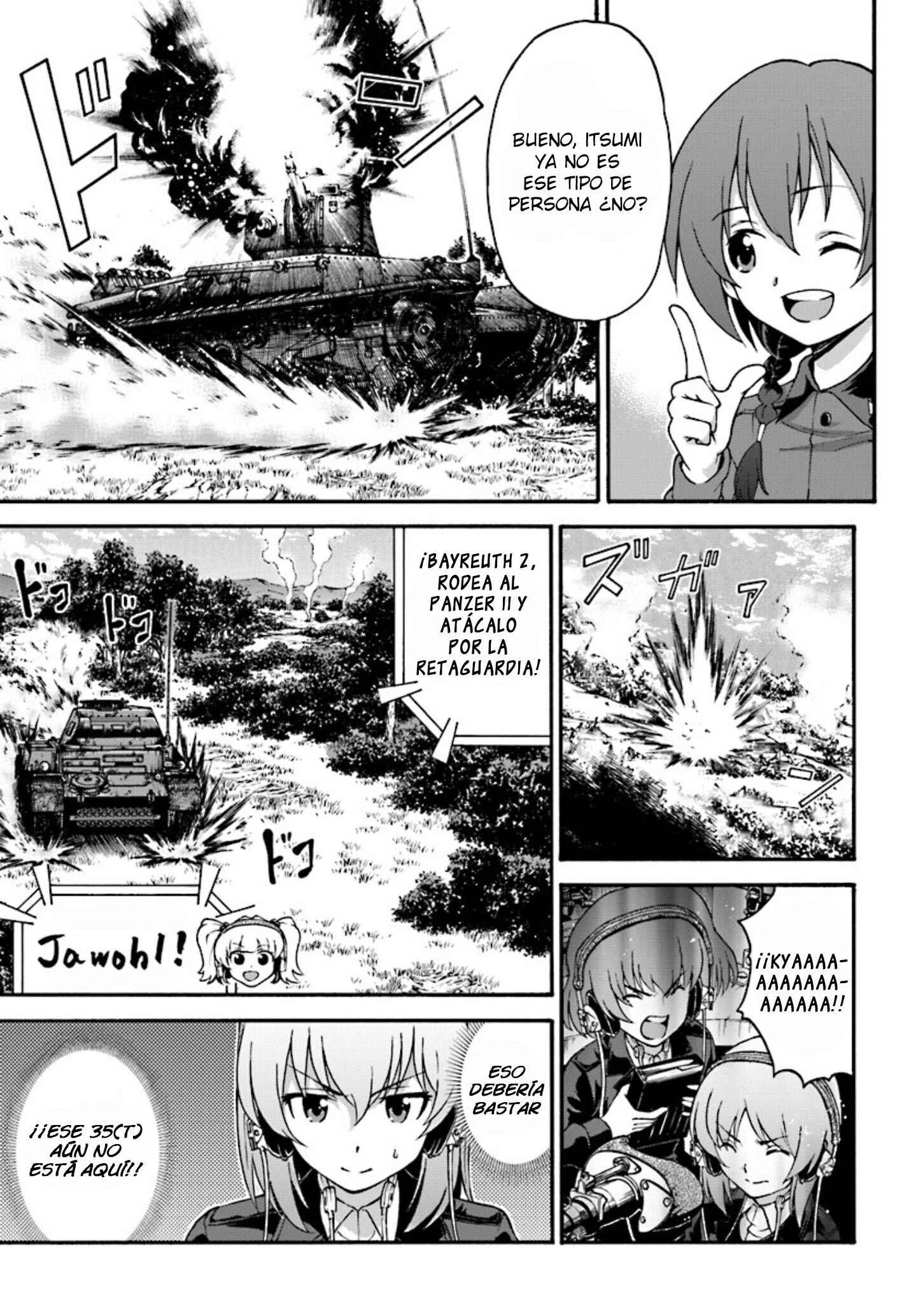 GIRLS und PANZER - phase.ERIKA Capítulo 3: La verdadera fuerza de Miho Nishizumi - Page 23