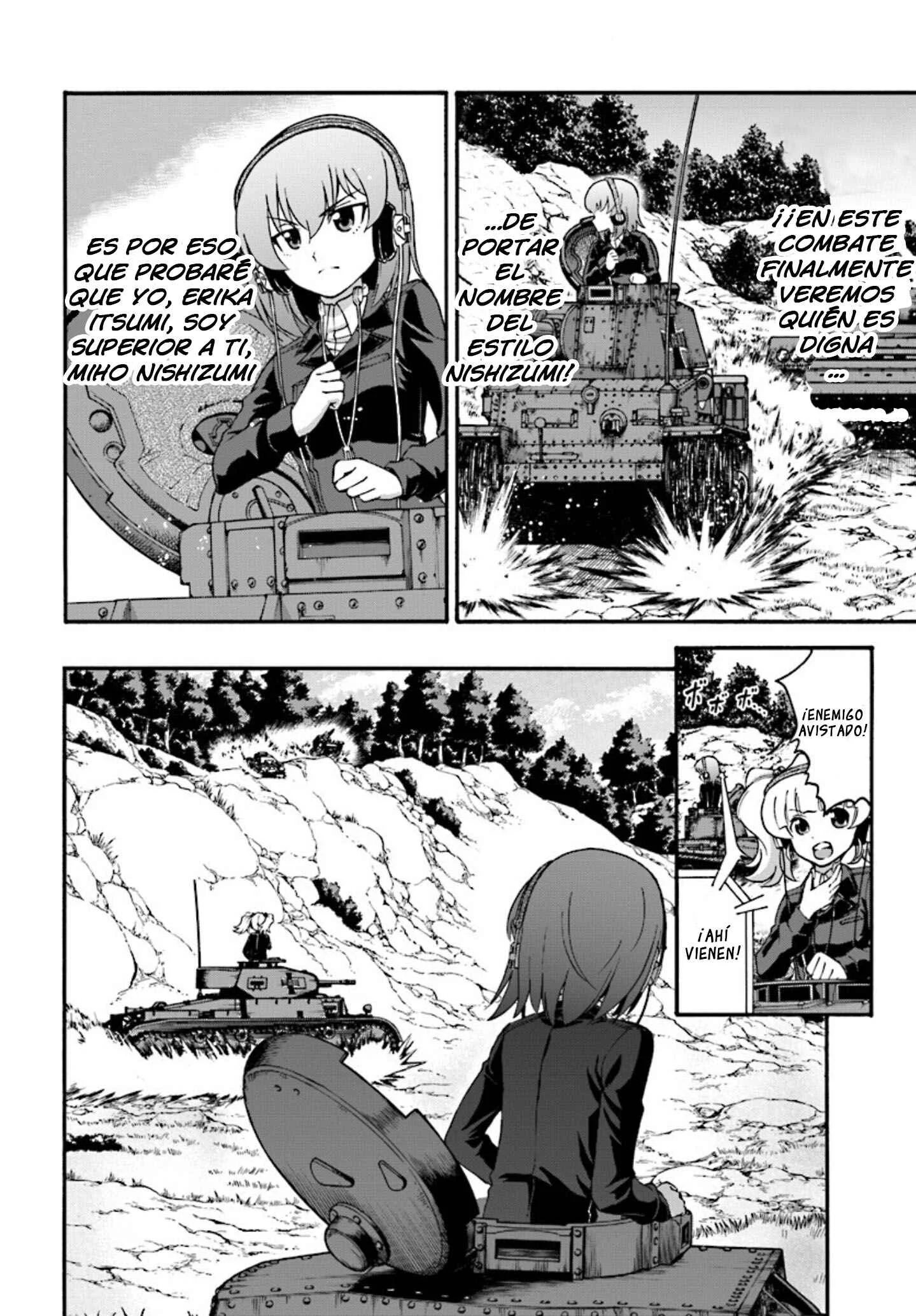 GIRLS und PANZER - phase.ERIKA Capítulo 3: La verdadera fuerza de Miho Nishizumi - Page 42