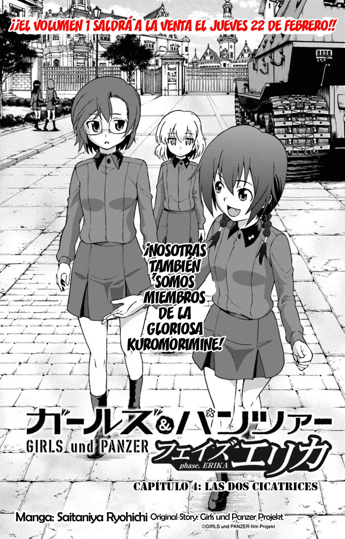 GIRLS und PANZER - phase.ERIKA Capítulo 4: Las dos cicatrices - Page 1
