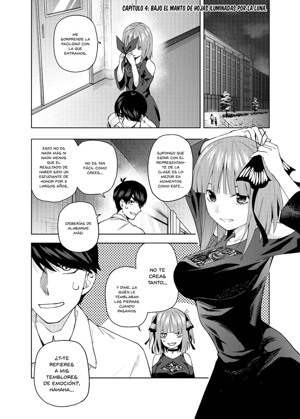 Gotoubun no Hanayome β Capítulo 4: Bajo el manto de hojas iluminadas por la luna. - Page 2