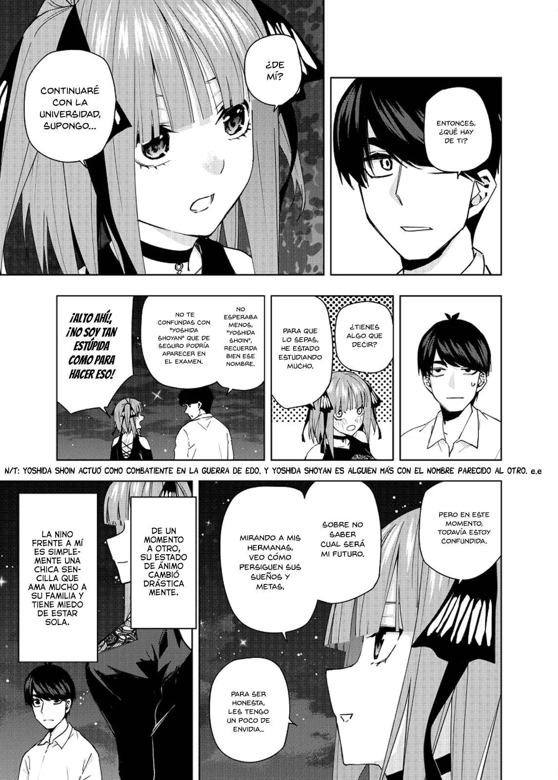 Gotoubun no Hanayome β Capítulo 4: Bajo el manto de hojas iluminadas por la luna. - Page 5