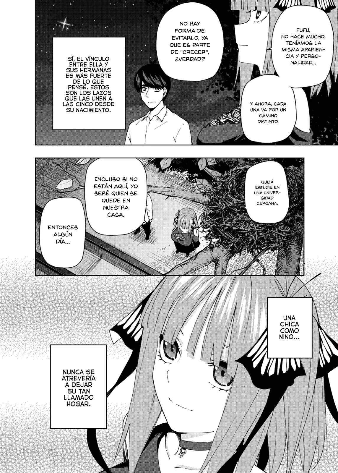 Gotoubun no Hanayome β Capítulo 4: Bajo el manto de hojas iluminadas por la luna. - Page 6