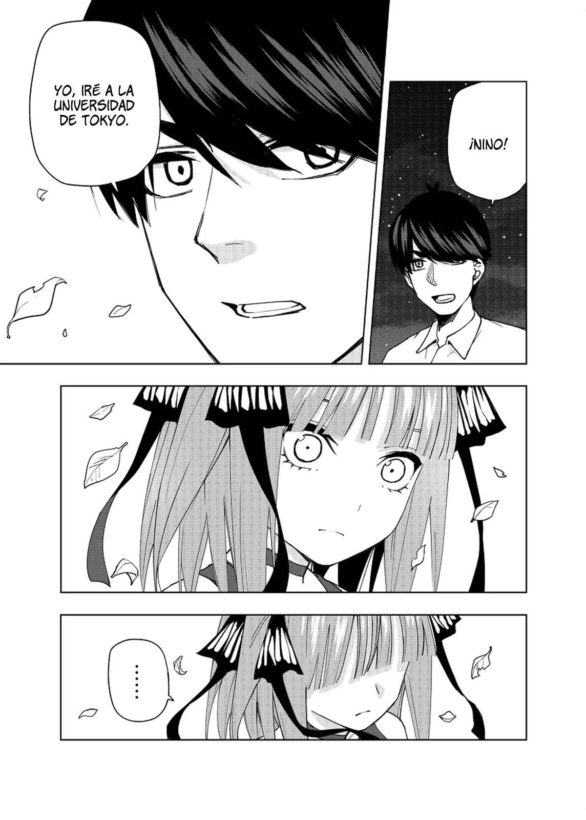 Gotoubun no Hanayome β Capítulo 4: Bajo el manto de hojas iluminadas por la luna. - Page 7