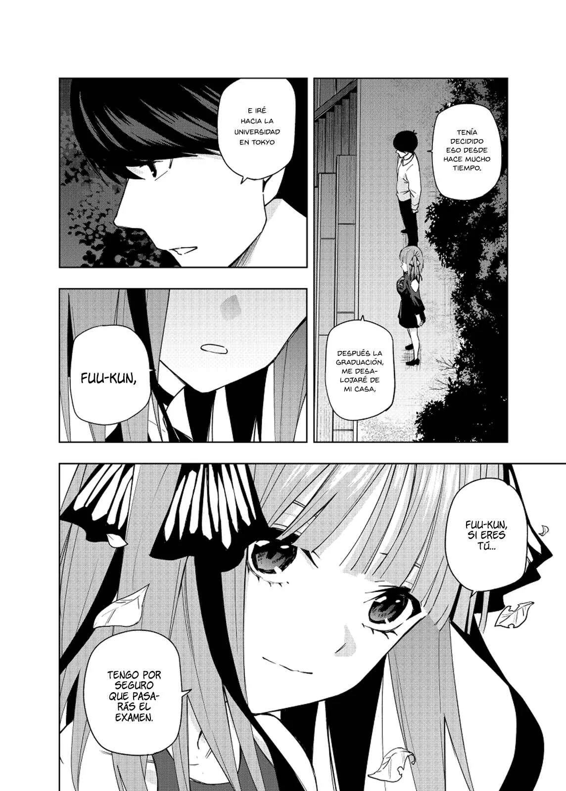 Gotoubun no Hanayome β Capítulo 4: Bajo el manto de hojas iluminadas por la luna. - Page 8