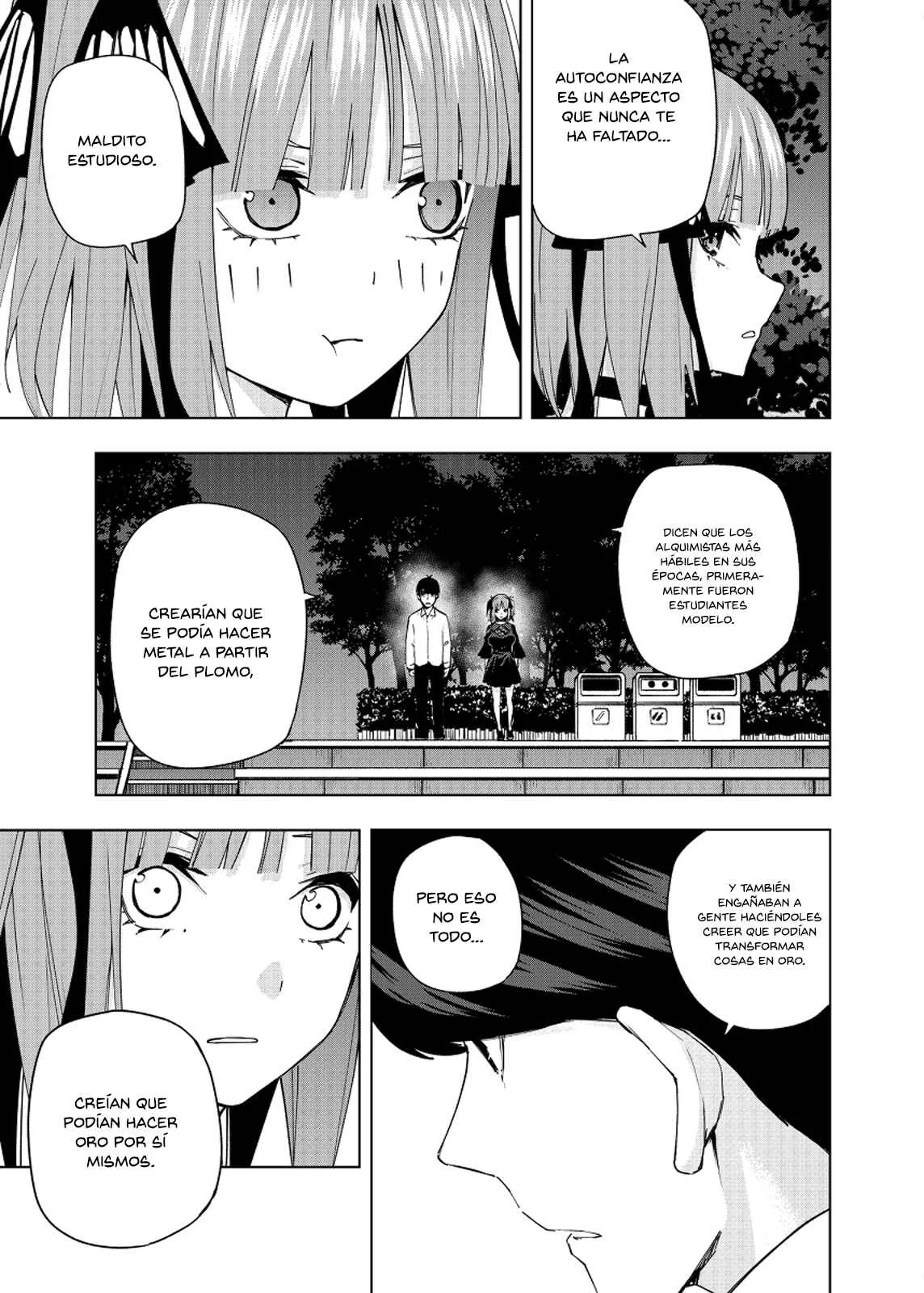 Gotoubun no Hanayome β Capítulo 4: Bajo el manto de hojas iluminadas por la luna. - Page 9