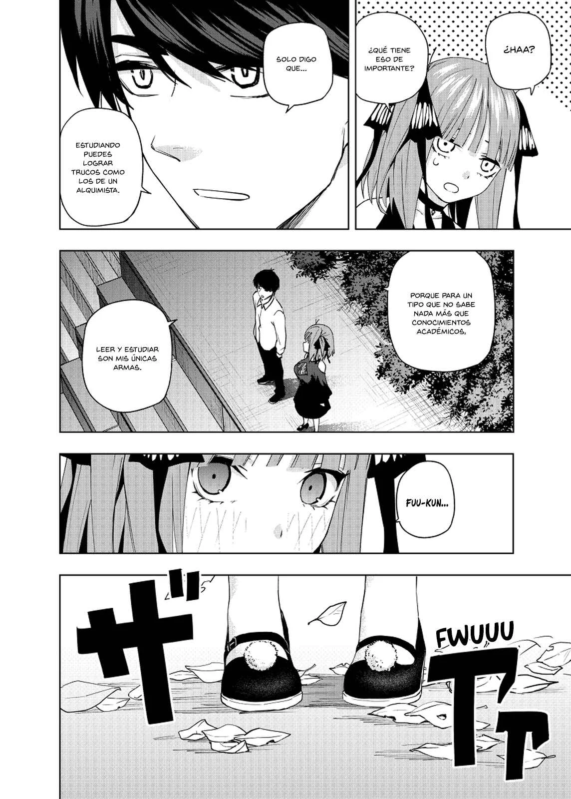 Gotoubun no Hanayome β Capítulo 4: Bajo el manto de hojas iluminadas por la luna. - Page 10