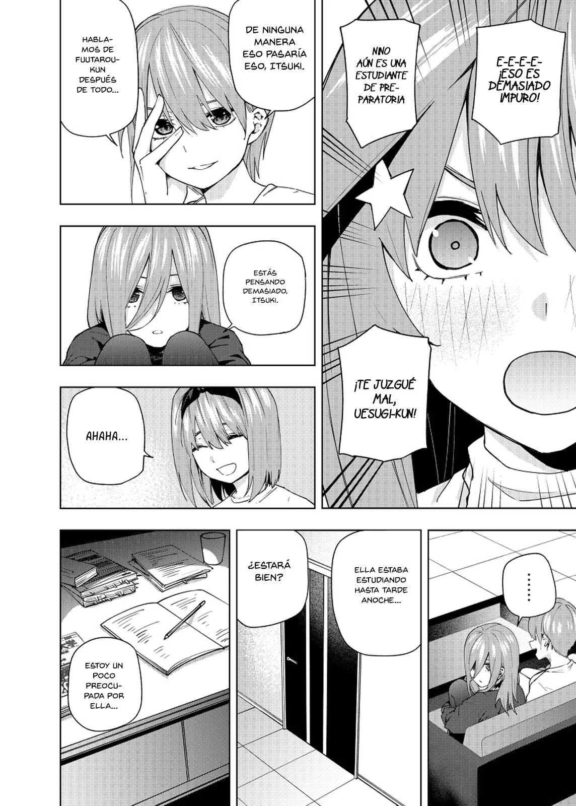 Gotoubun no Hanayome β Capítulo 4: Bajo el manto de hojas iluminadas por la luna. - Page 14
