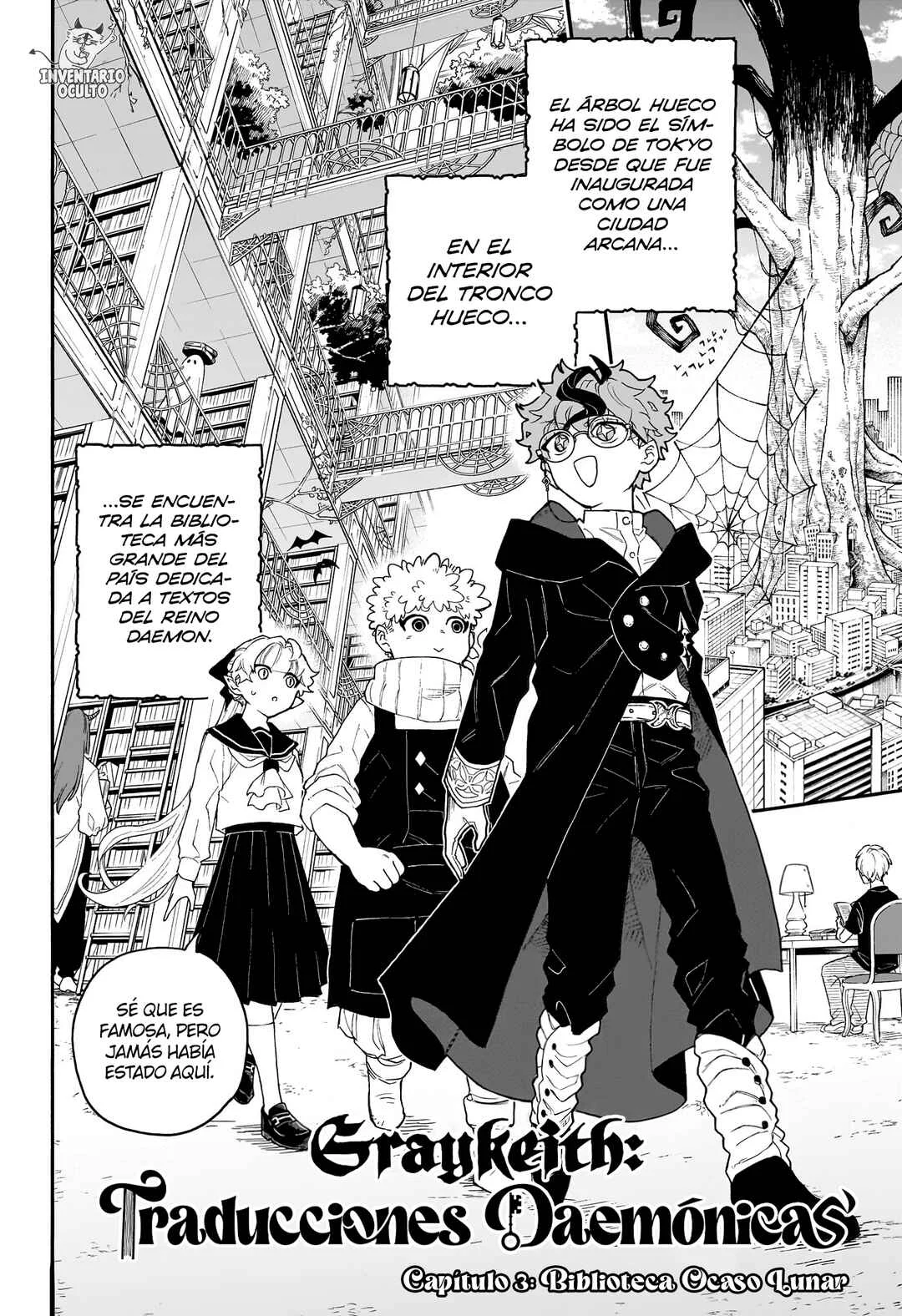 Graykeith no Makaigo Yakuroku Capítulo 3: Biblioteca Ocaso Lunar - Page 3