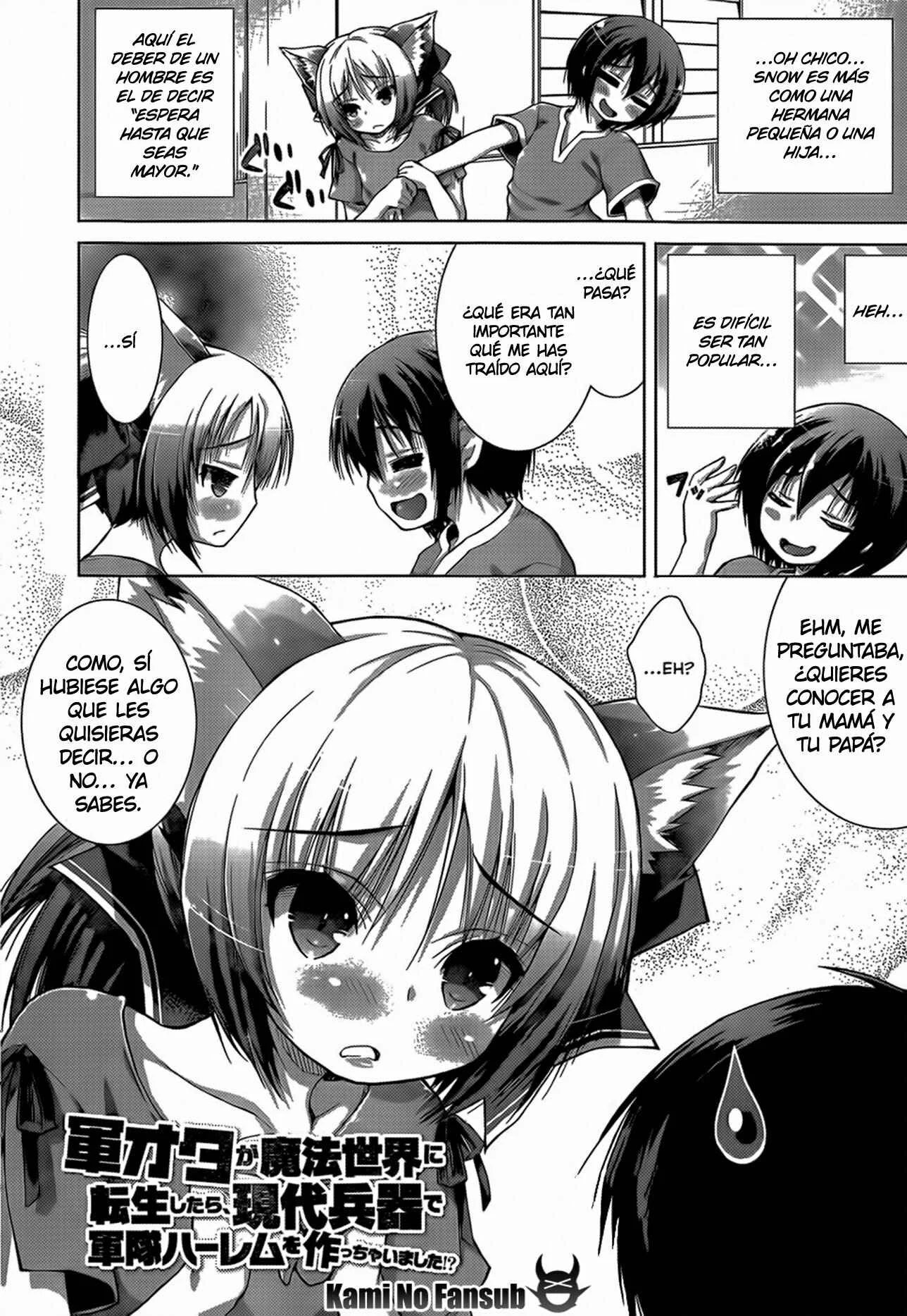Gun-Ota ga Mahou Sekai ni Tensei shitara, Gendai Heiki de Guntai Harem wo Tsukucchaimashita!? Capítulo 4 - Page 3