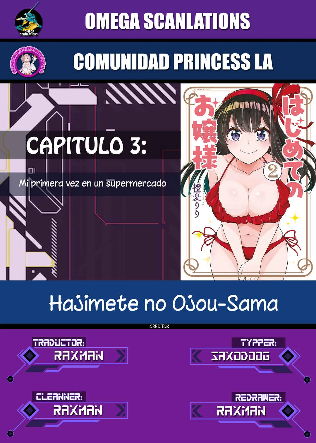Hajimete no Ojou-sama Capítulo 3: Mi primera vez en un supermercado  - Page 1