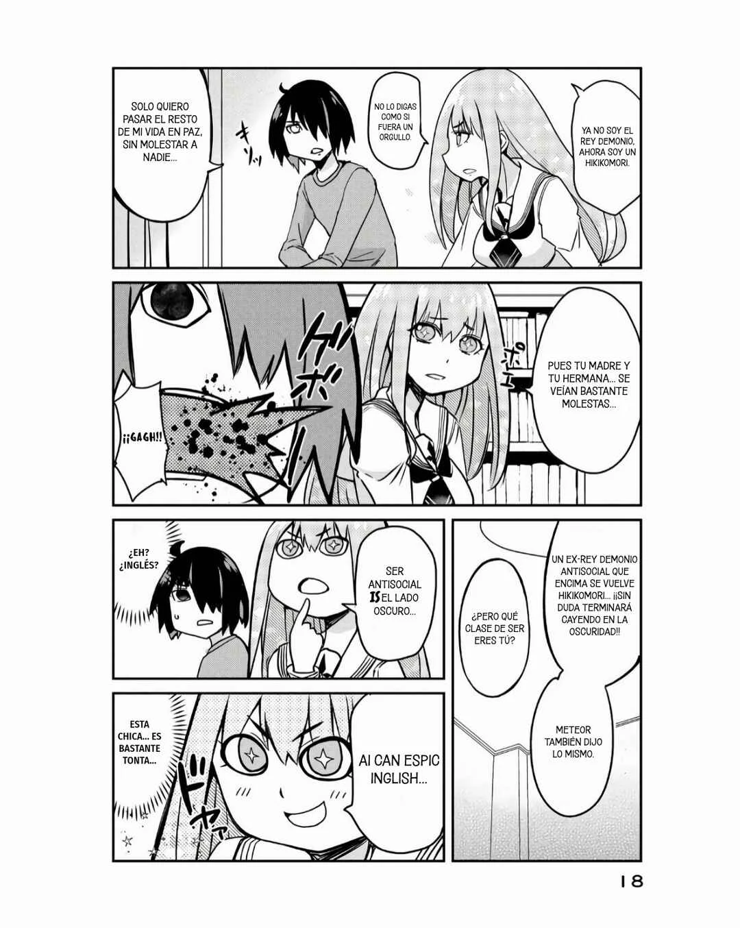 Hanaori-san wa Tensei Shite mo Kenka ga Shitai Capítulo 1: La ex-heroína y el ex-Rey Demonio - Page 21