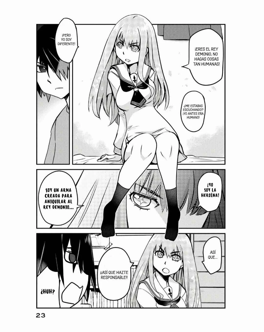 Hanaori-san wa Tensei Shite mo Kenka ga Shitai Capítulo 1: La ex-heroína y el ex-Rey Demonio - Page 26