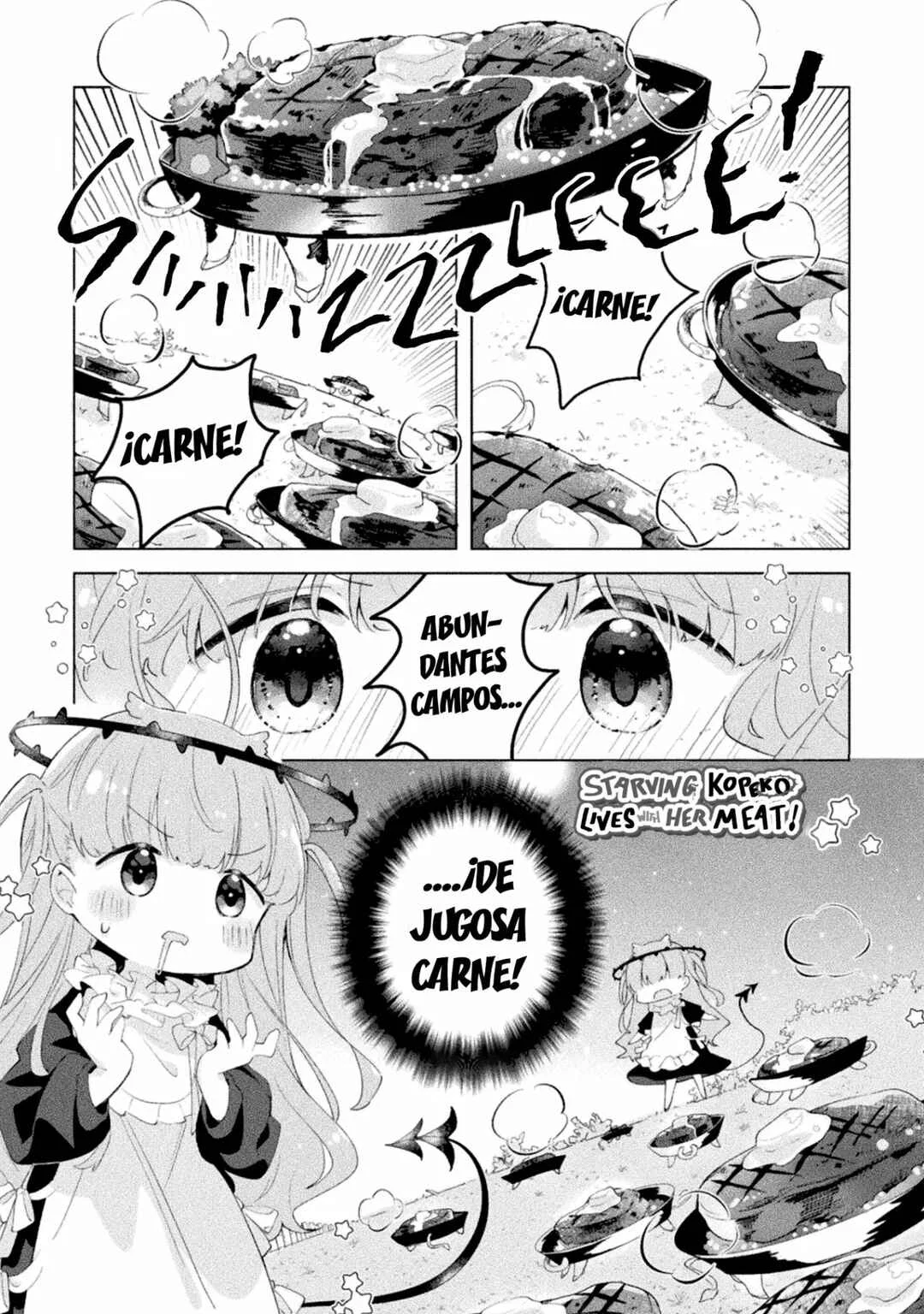 Harapeko Kopeko wa Niku to Sumu! Capítulo 1: Carne x Monstruo - Page 2