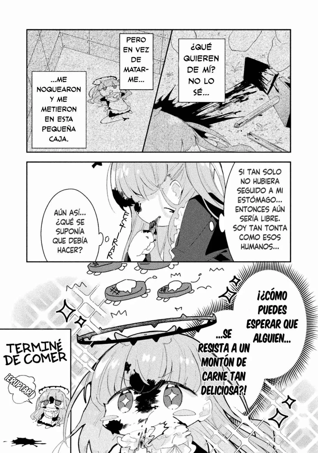 Harapeko Kopeko wa Niku to Sumu! Capítulo 1: Carne x Monstruo - Page 8
