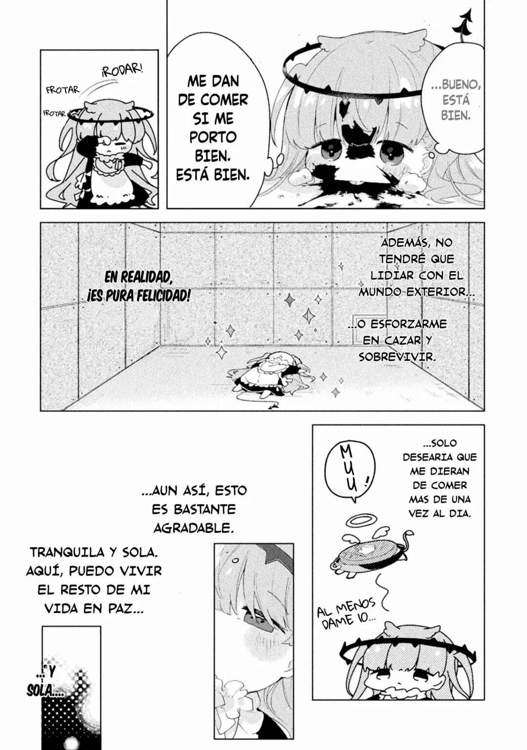 Harapeko Kopeko wa Niku to Sumu! Capítulo 1: Carne x Monstruo - Page 9