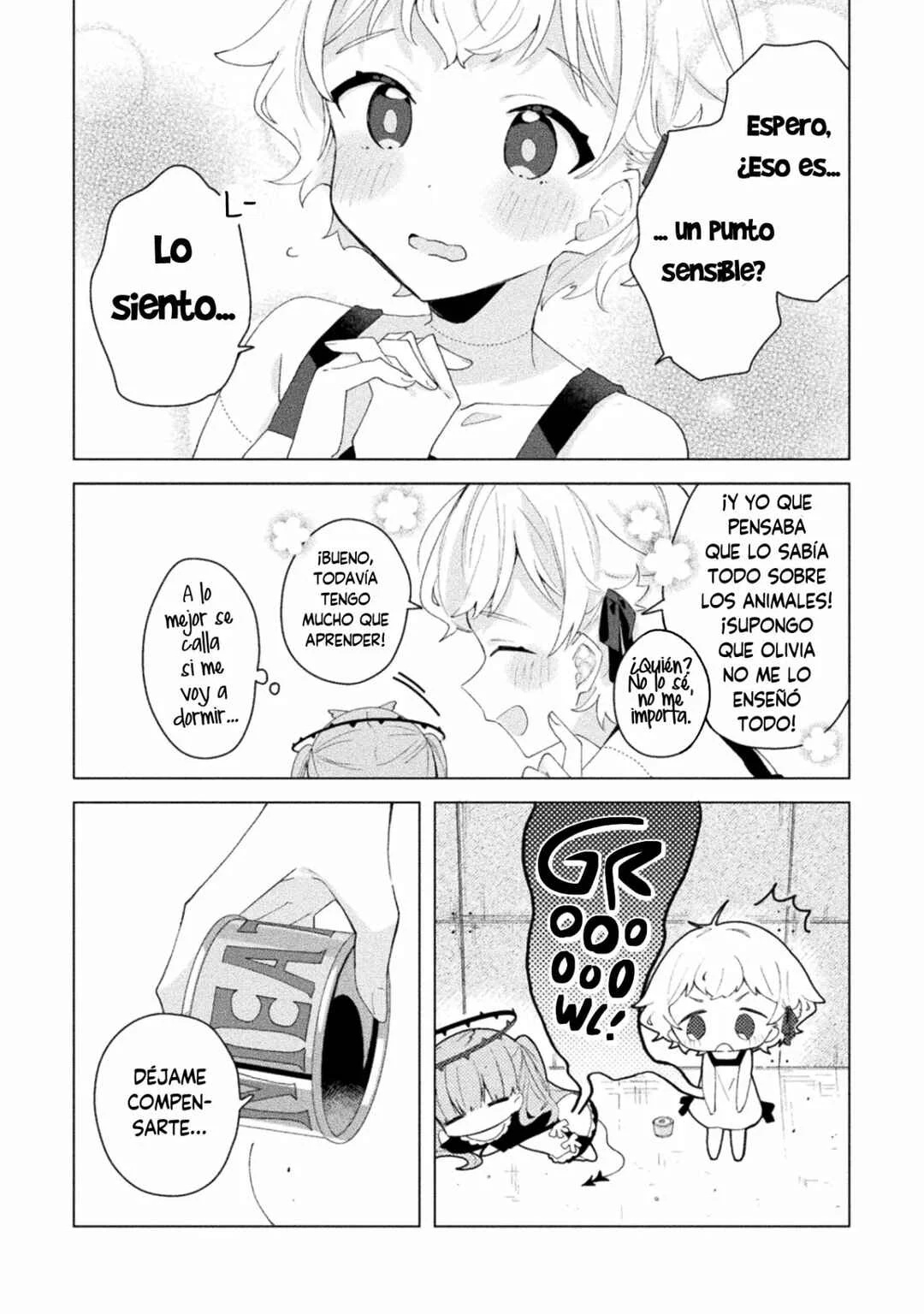 Harapeko Kopeko wa Niku to Sumu! Capítulo 2: Chillido x Monstruo - Page 7