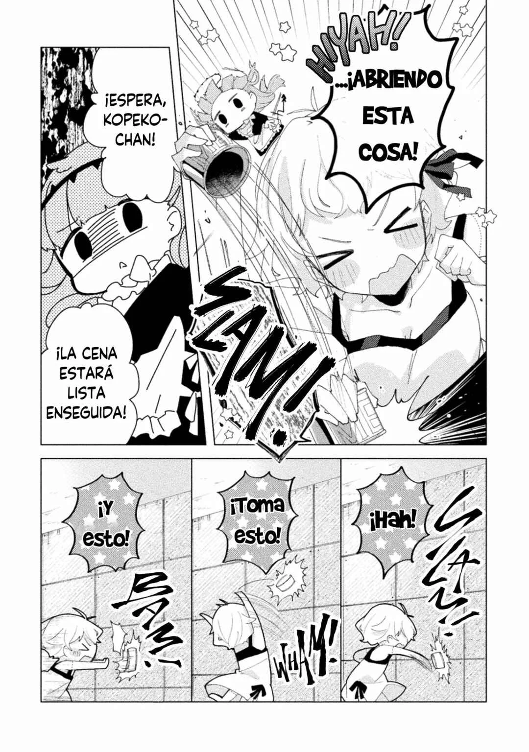 Harapeko Kopeko wa Niku to Sumu! Capítulo 2: Chillido x Monstruo - Page 8