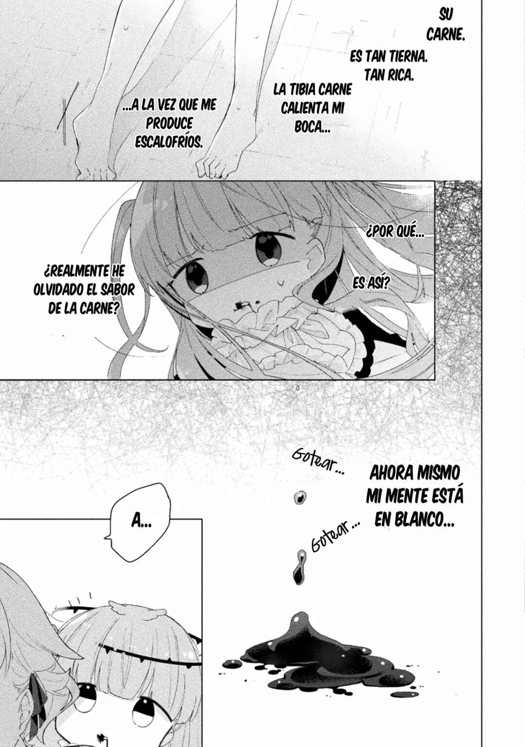 Harapeko Kopeko wa Niku to Sumu! Capítulo 2: Chillido x Monstruo - Page 12