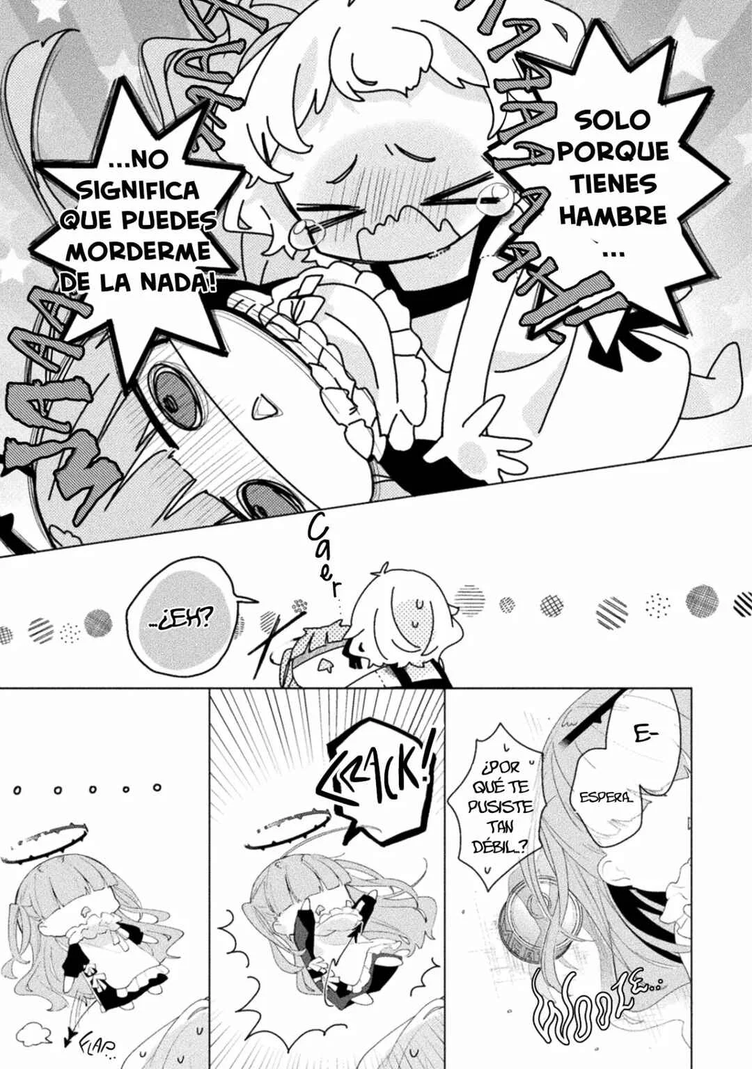 Harapeko Kopeko wa Niku to Sumu! Capítulo 2: Chillido x Monstruo - Page 14