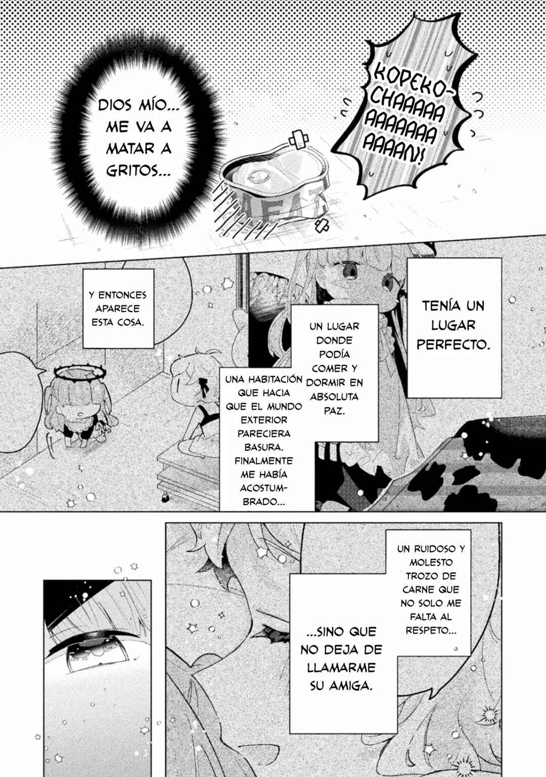 Harapeko Kopeko wa Niku to Sumu! Capítulo 2: Chillido x Monstruo - Page 15